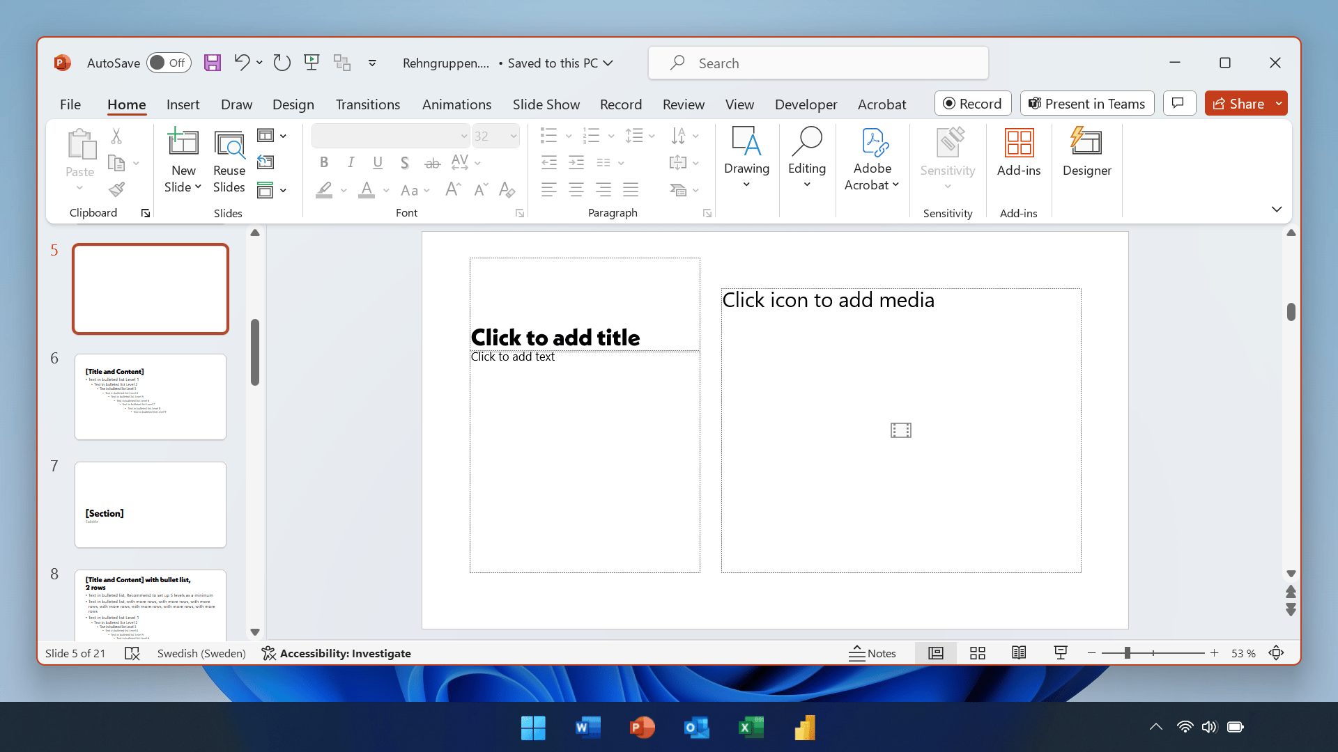 Crop videos in PowerPoint