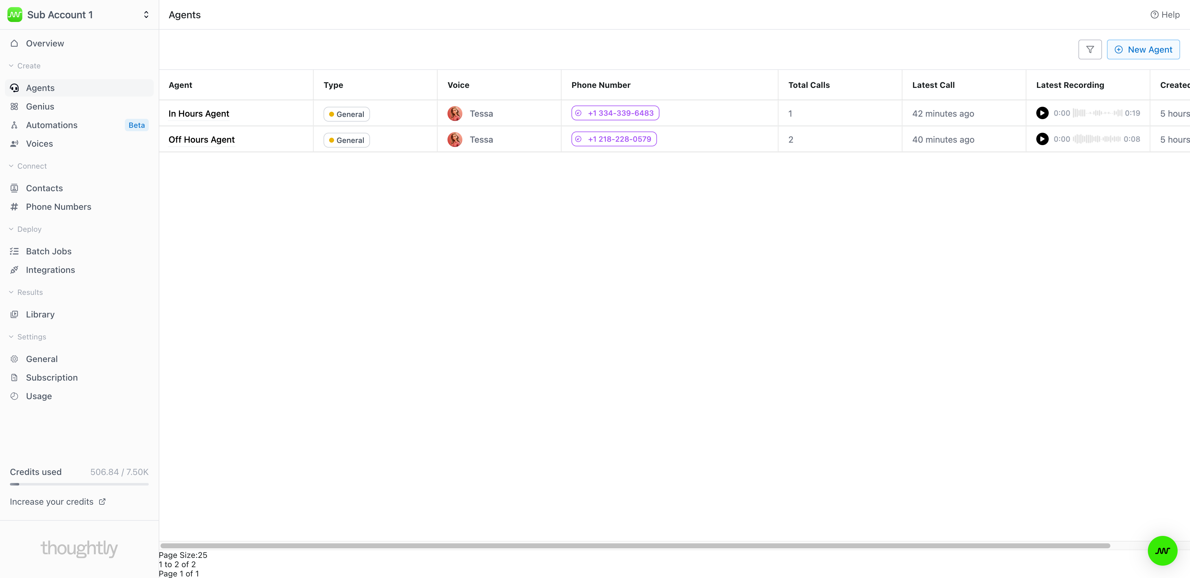 Connect to different inbound agents based on hours