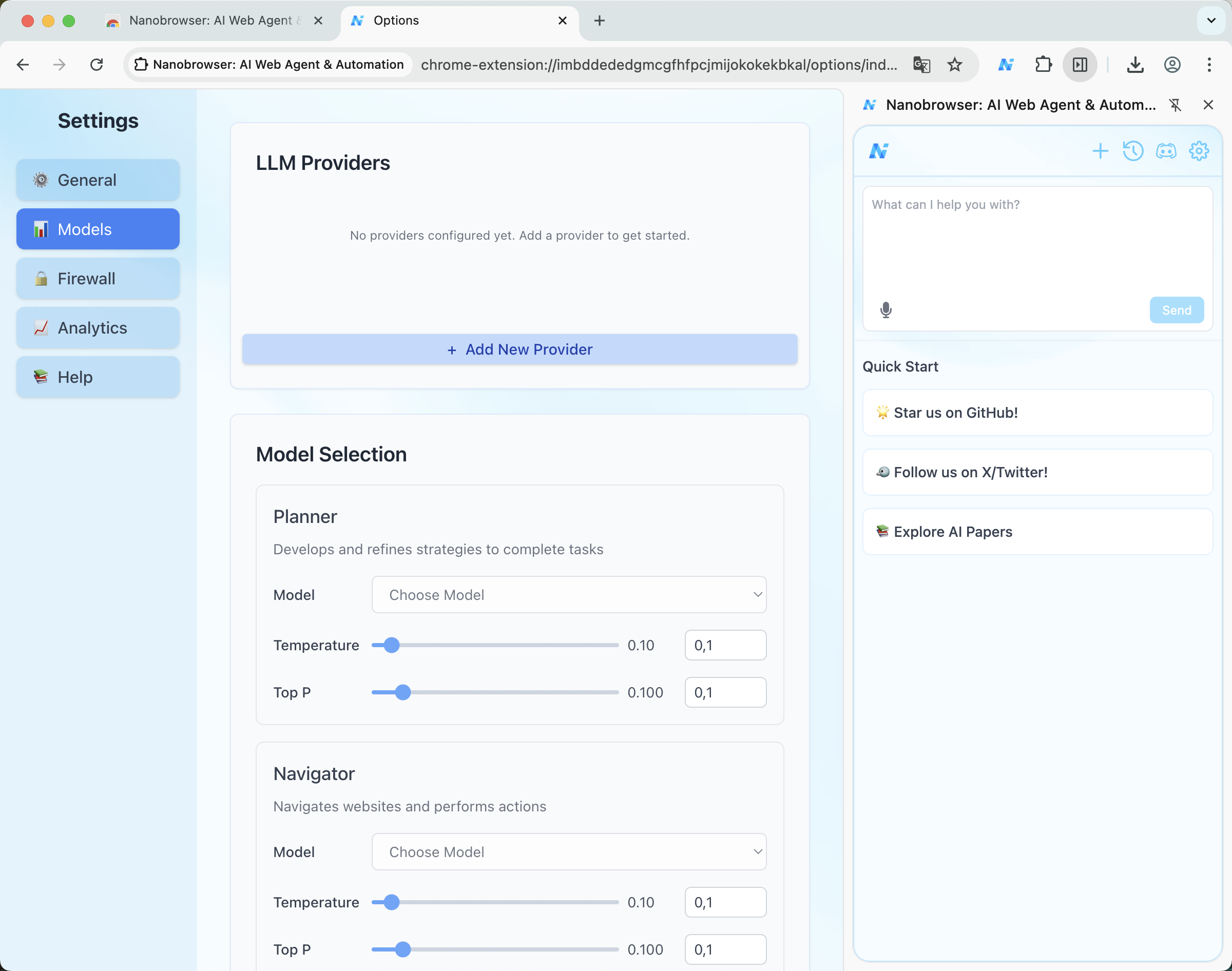 Select Add New Provider