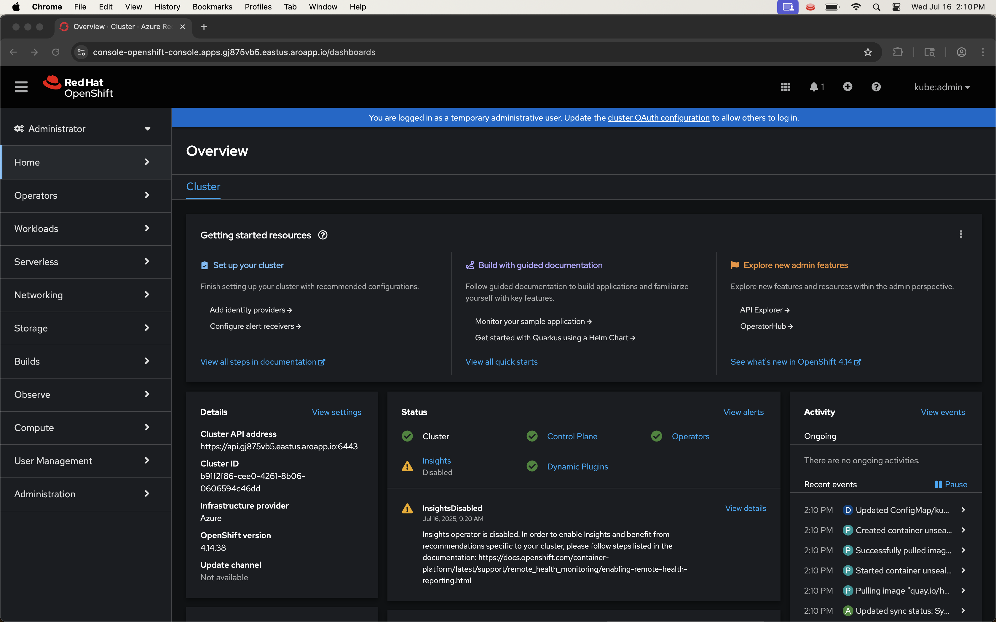 Click your username in the top right corner to open account options