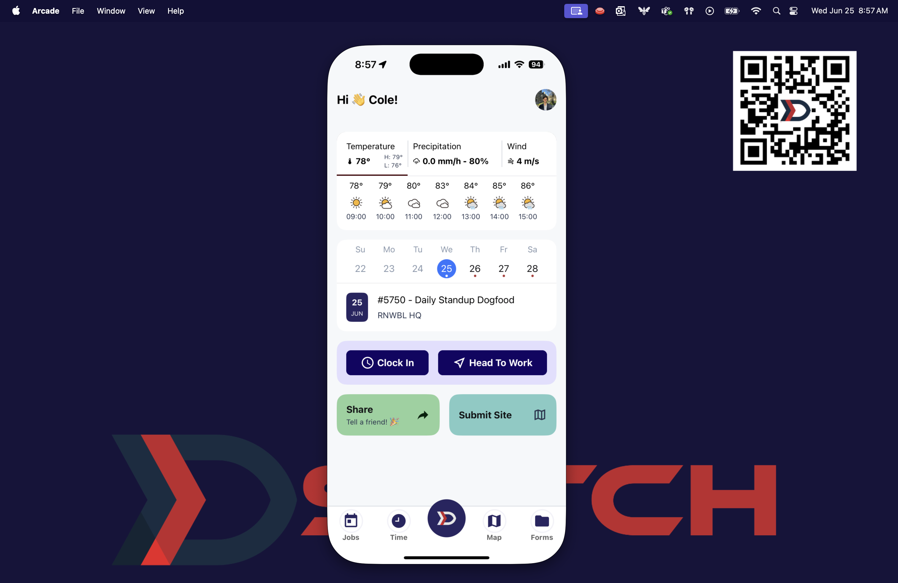 Tap the Forms Tab