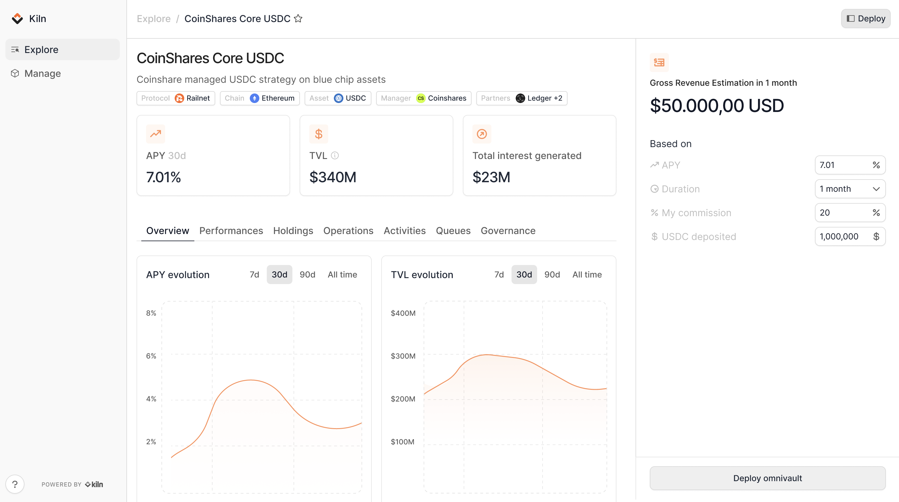 Click Deploy omnivault to start configuring your deployment