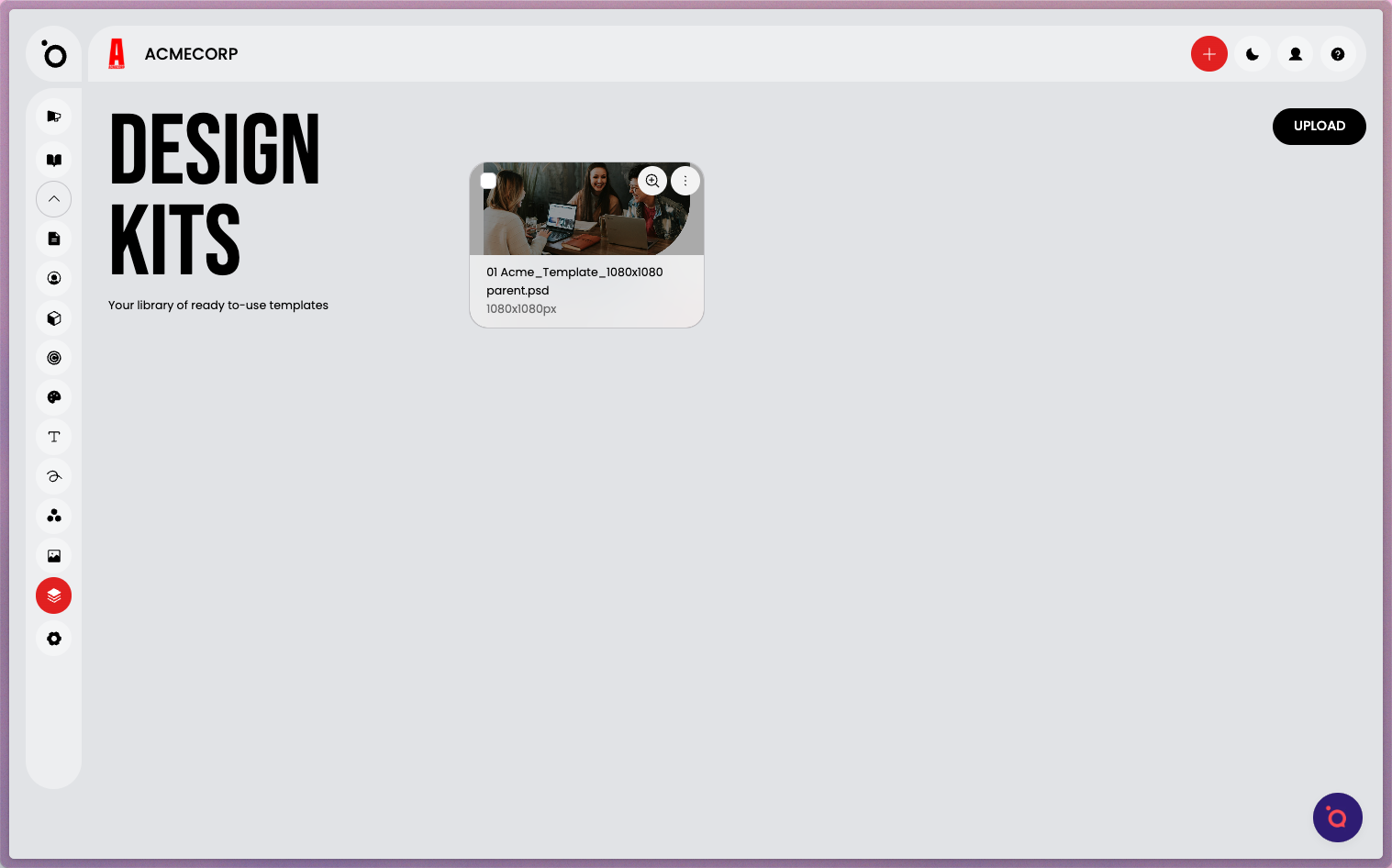 Expand the template group.