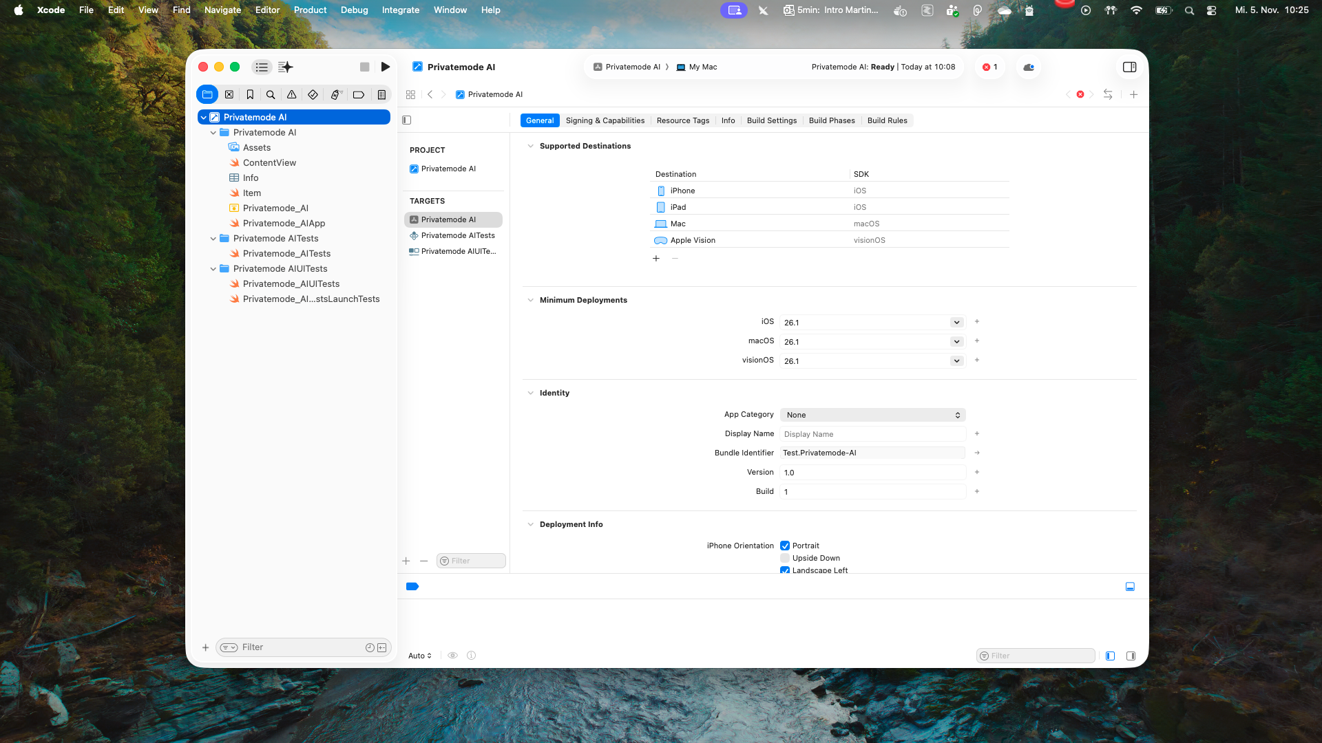 Open Settings