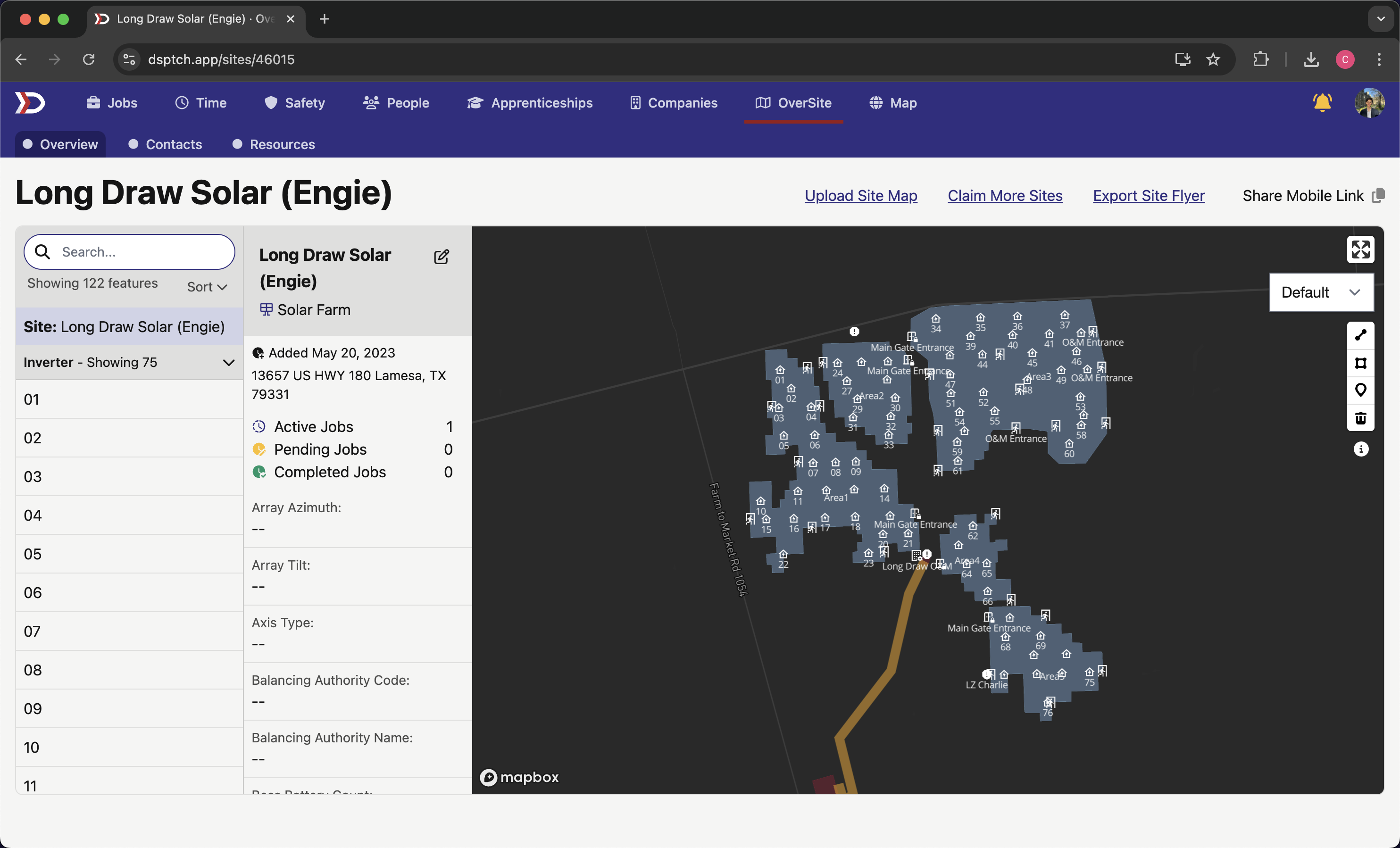 After claiming your site, you are able to view your site map. Let's start by exploring the different features