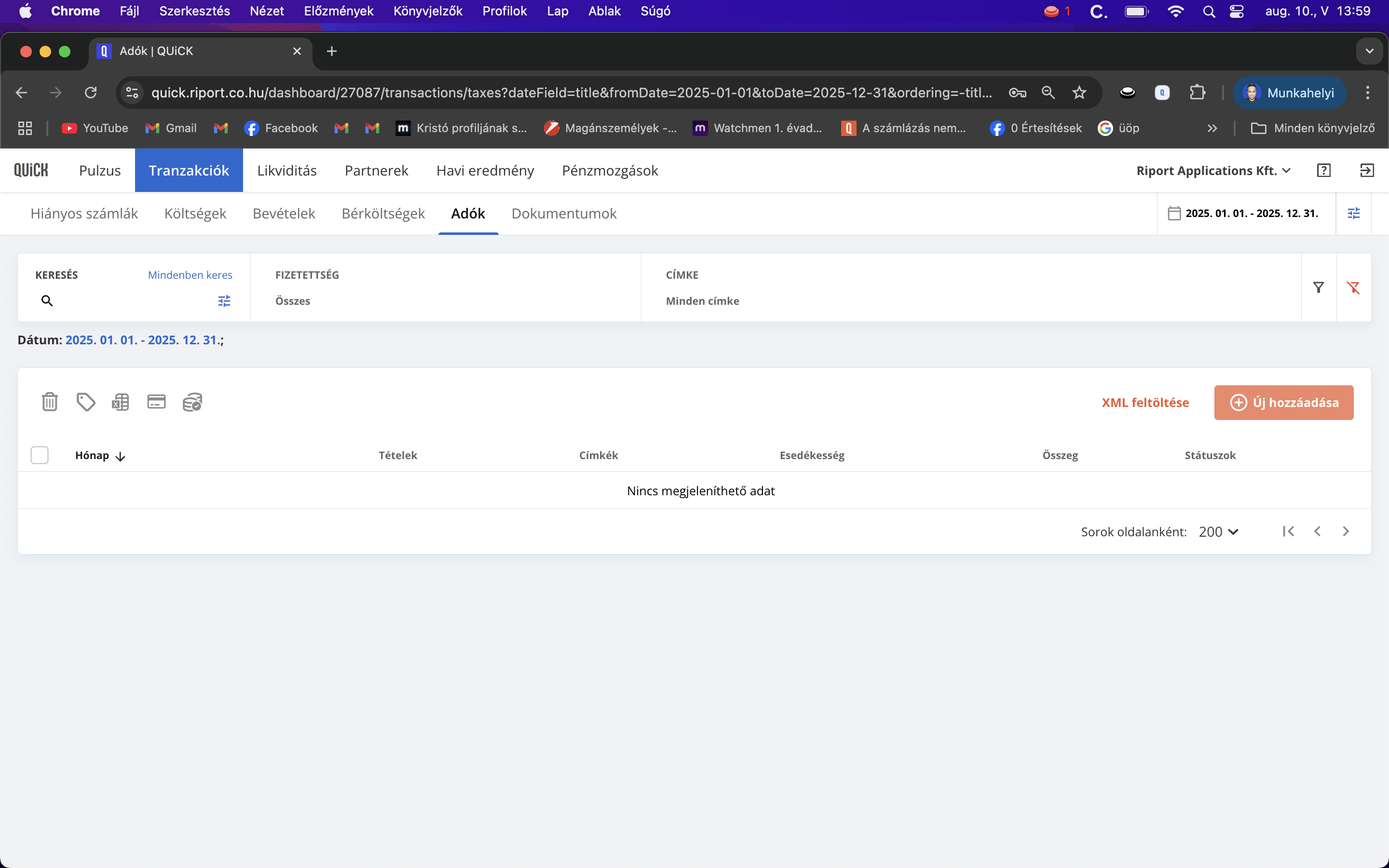 Kattints az „Új hozzáadása” gombra! Itt kezdődik a kézi felvitel.

