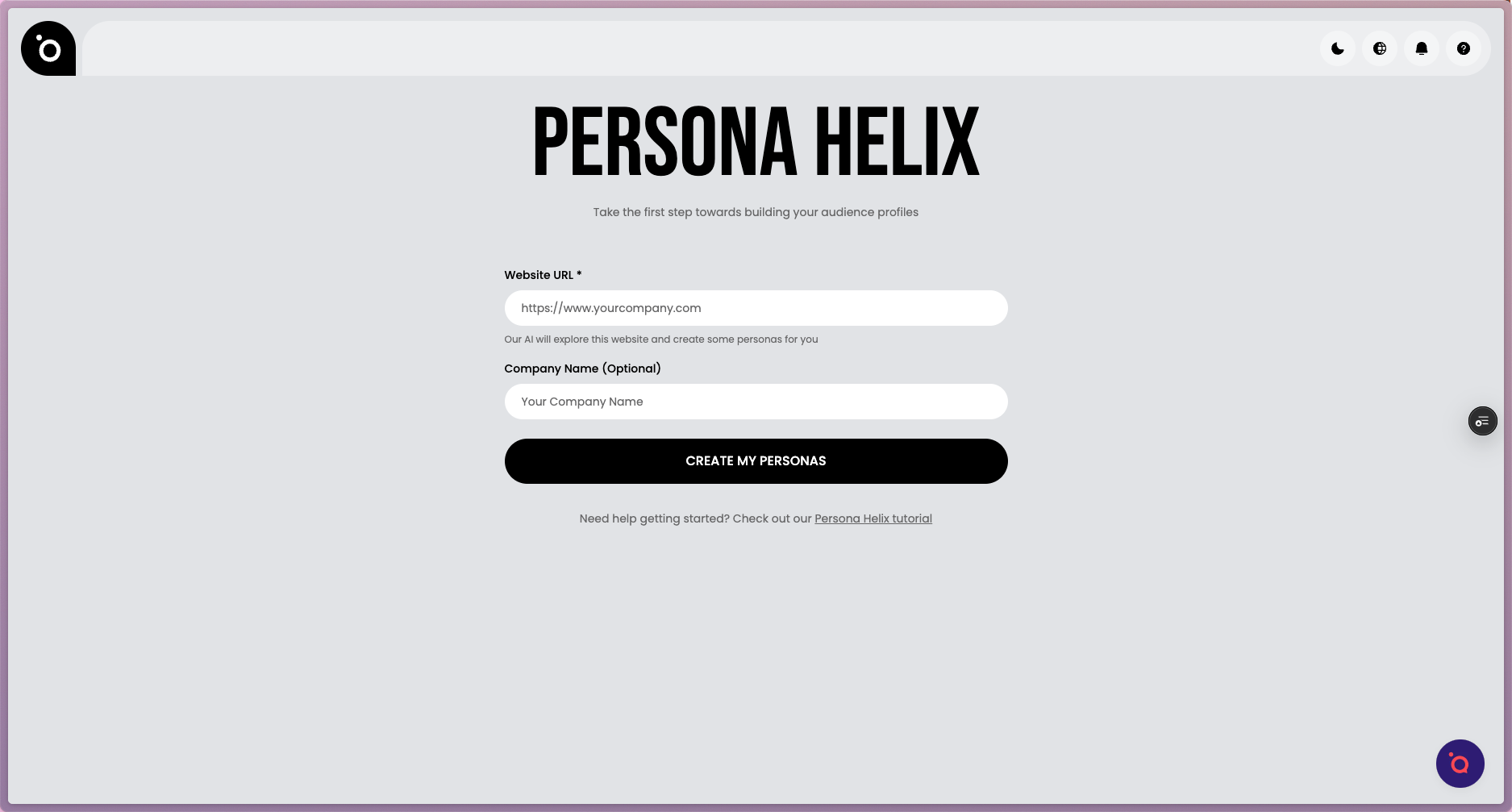 Type your website URL.