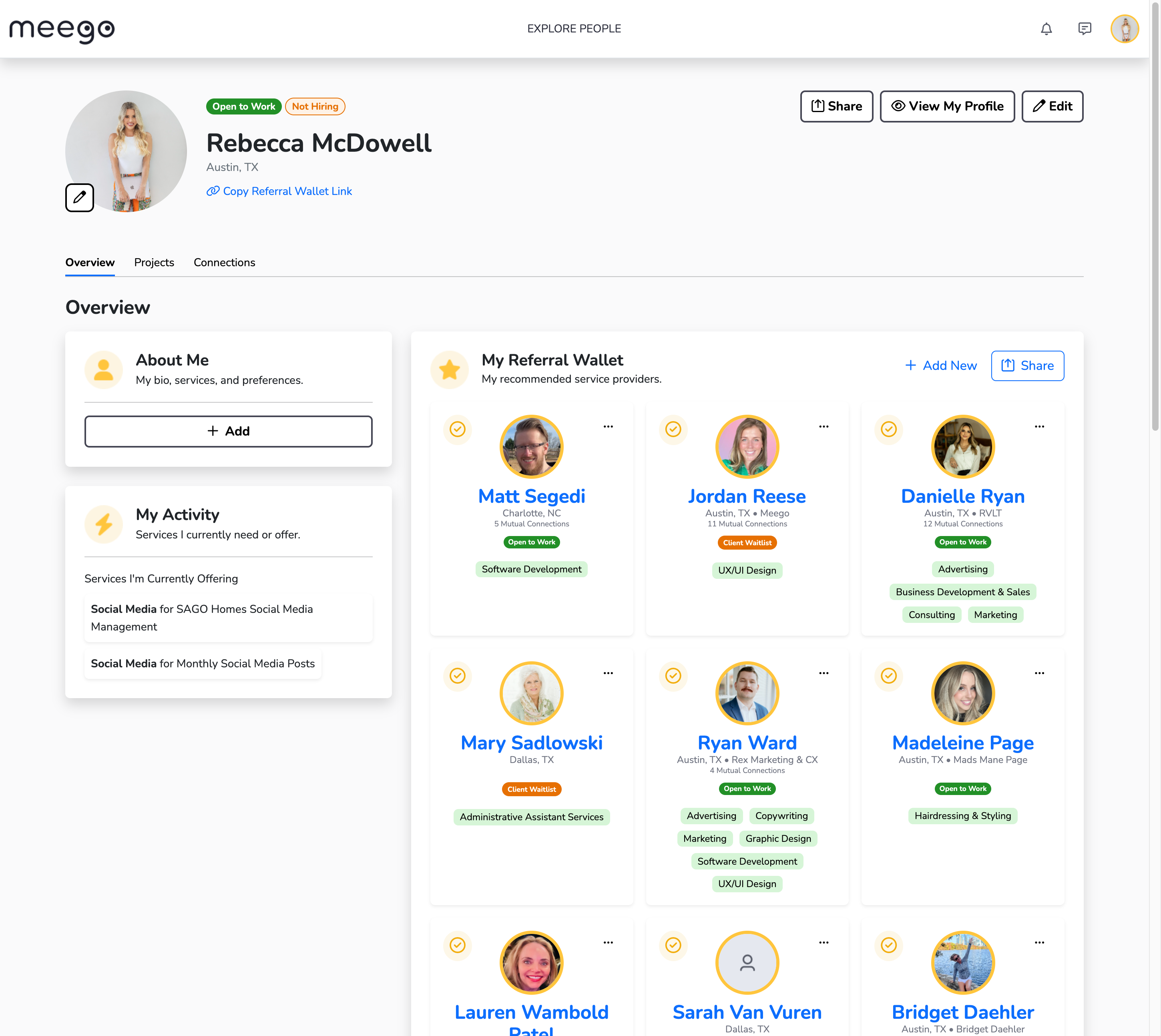 Click the pencil icon to update your profile picture.