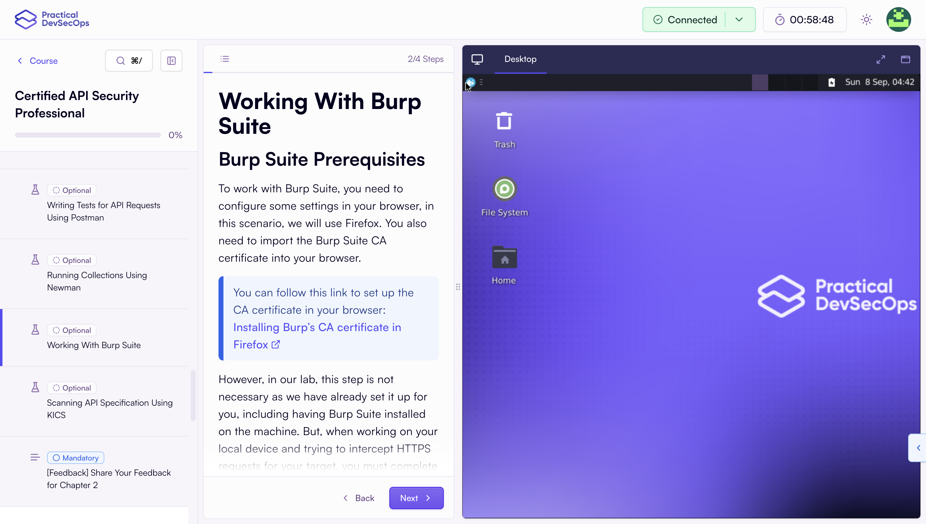 Let's start by opening up your browser to configure the proxy.