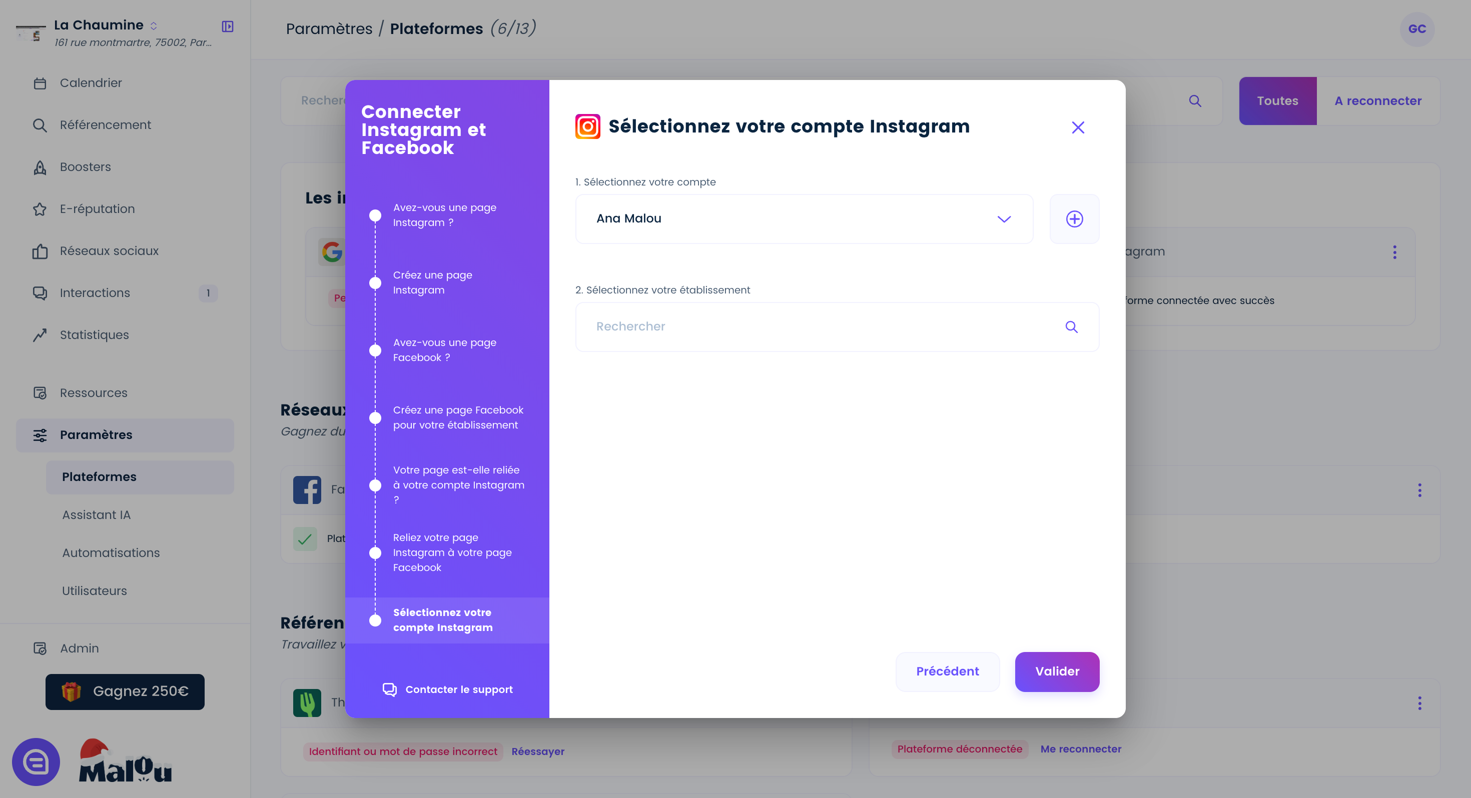 Cliquez sur le ➕