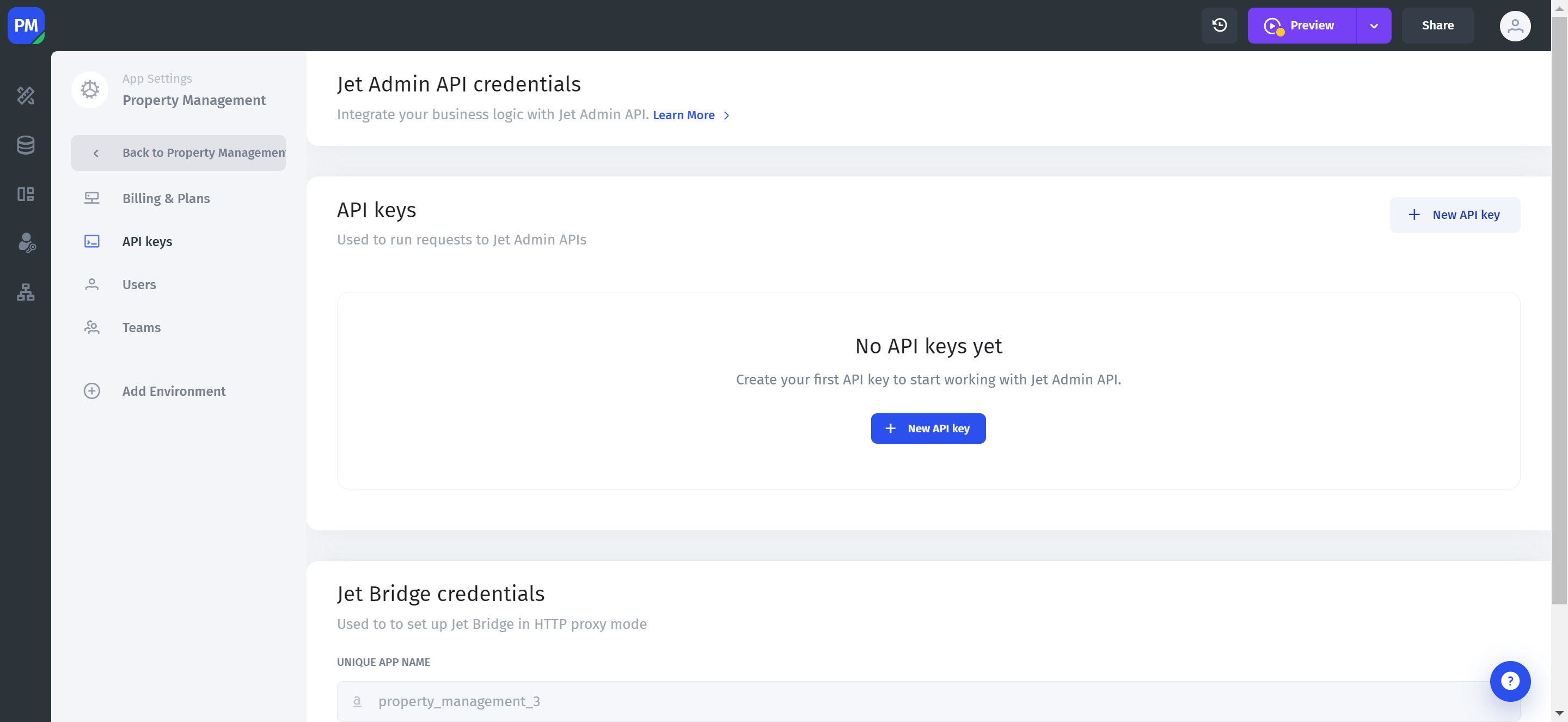 Create a New API Key