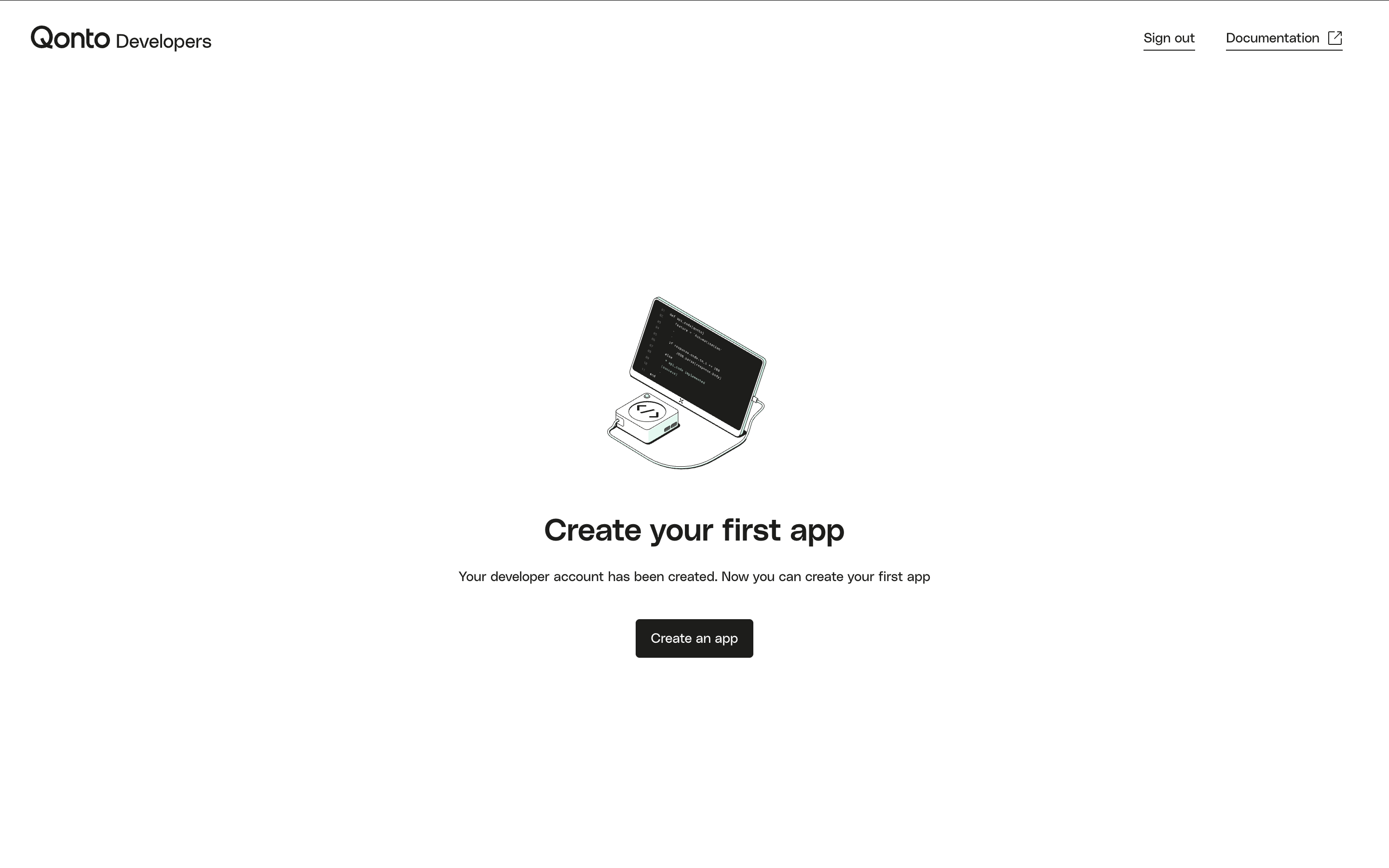 Create my first app