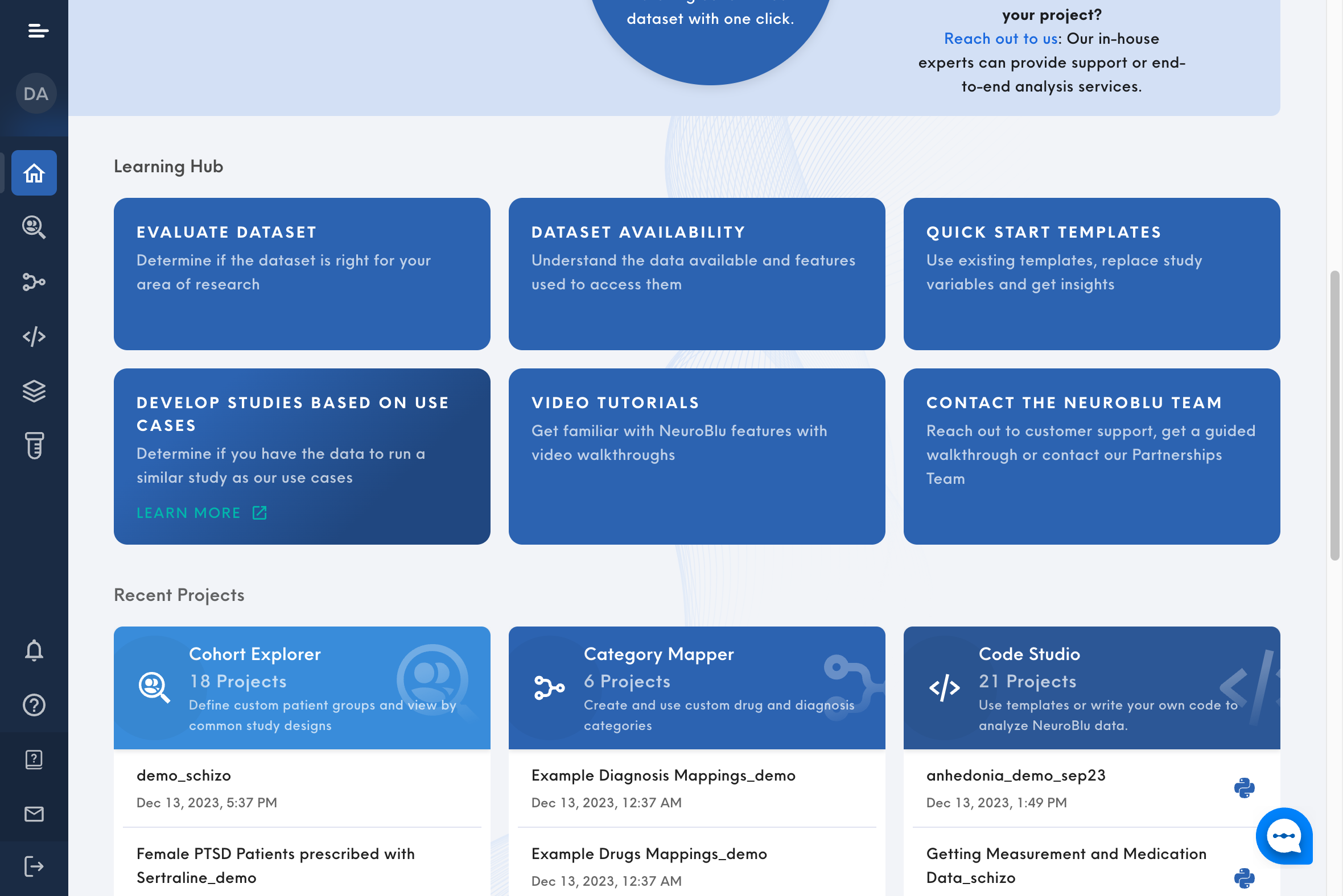 Discover how to develop studies based on real-life use cases in the NeuroBlu Database.