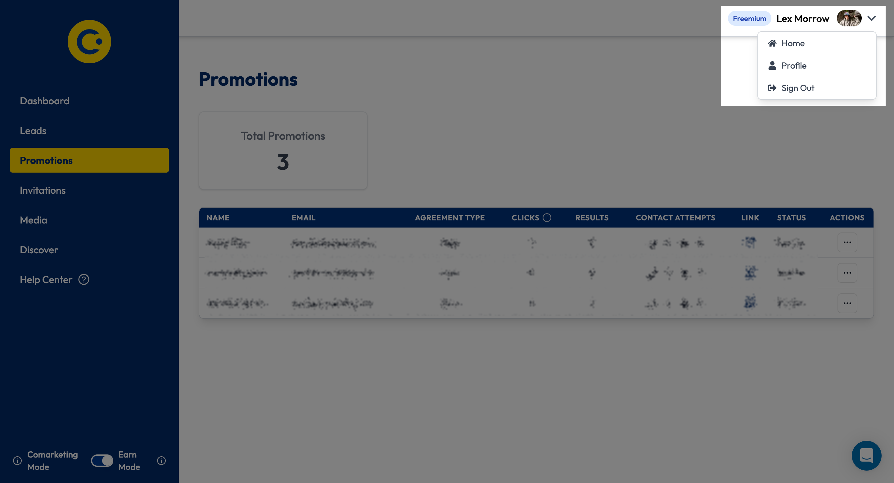 Head to your profile