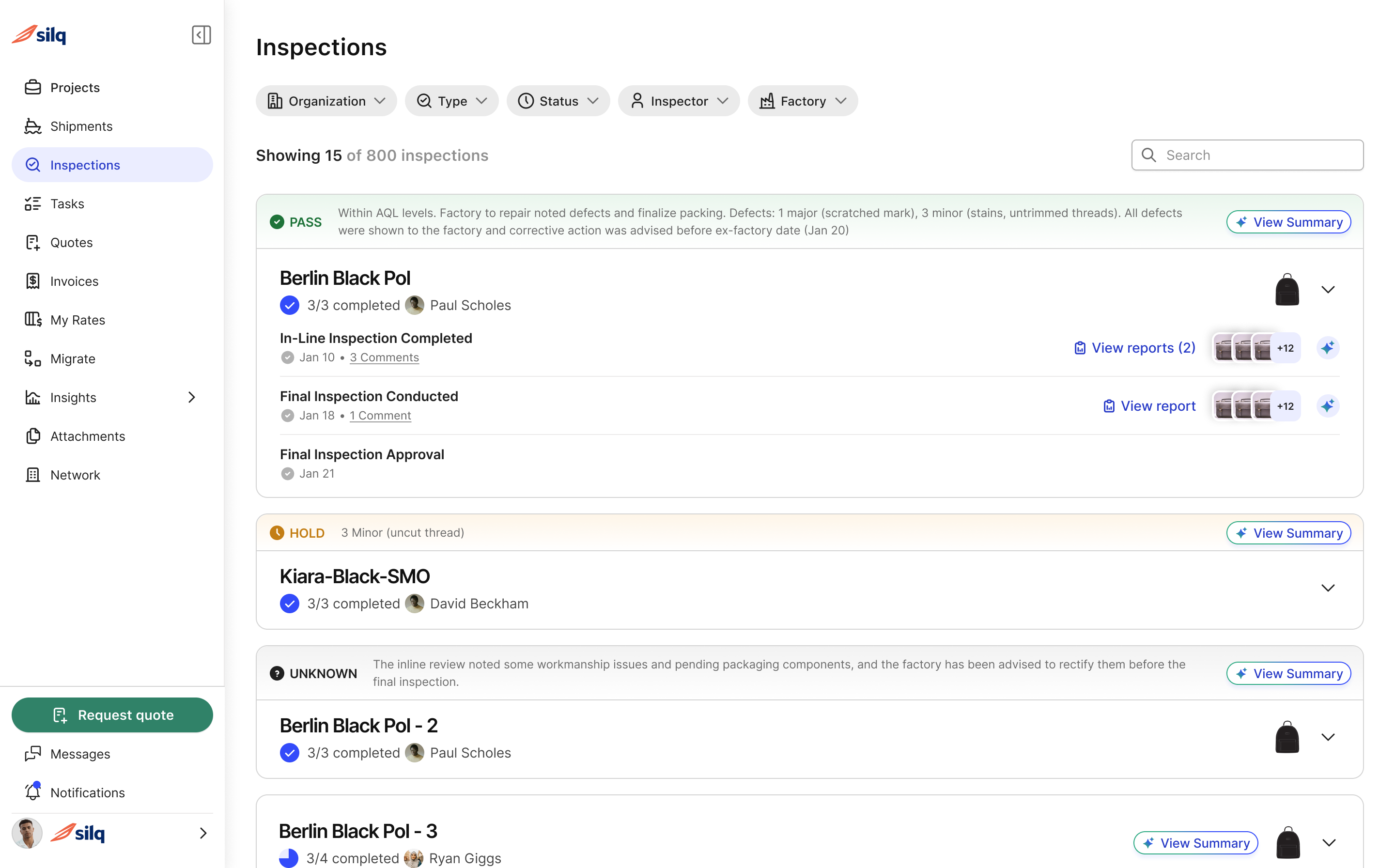 AI-powered inspections summaries