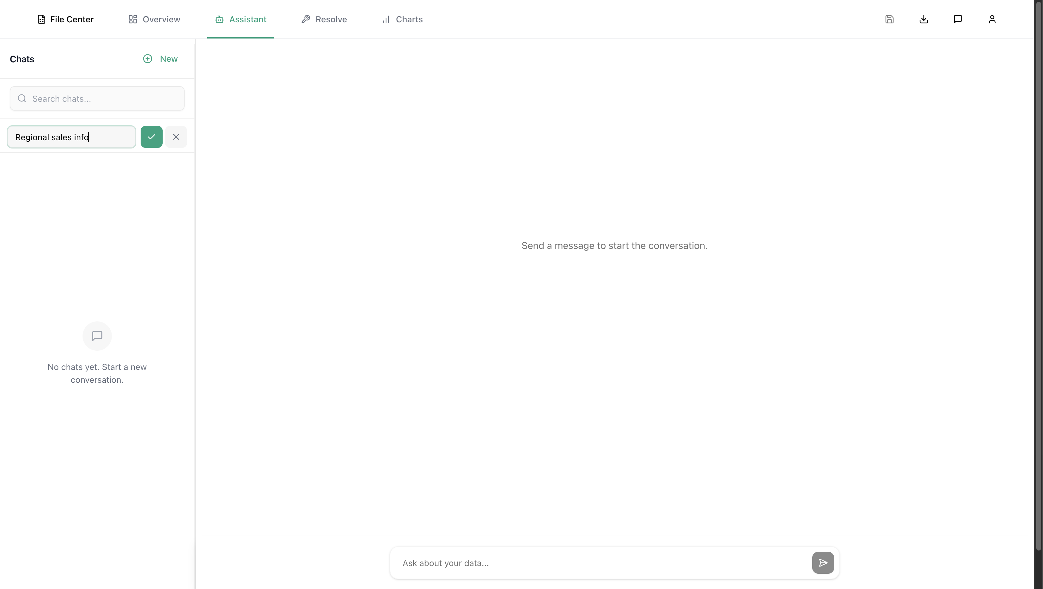 Enter a short descriptive name for the chat.