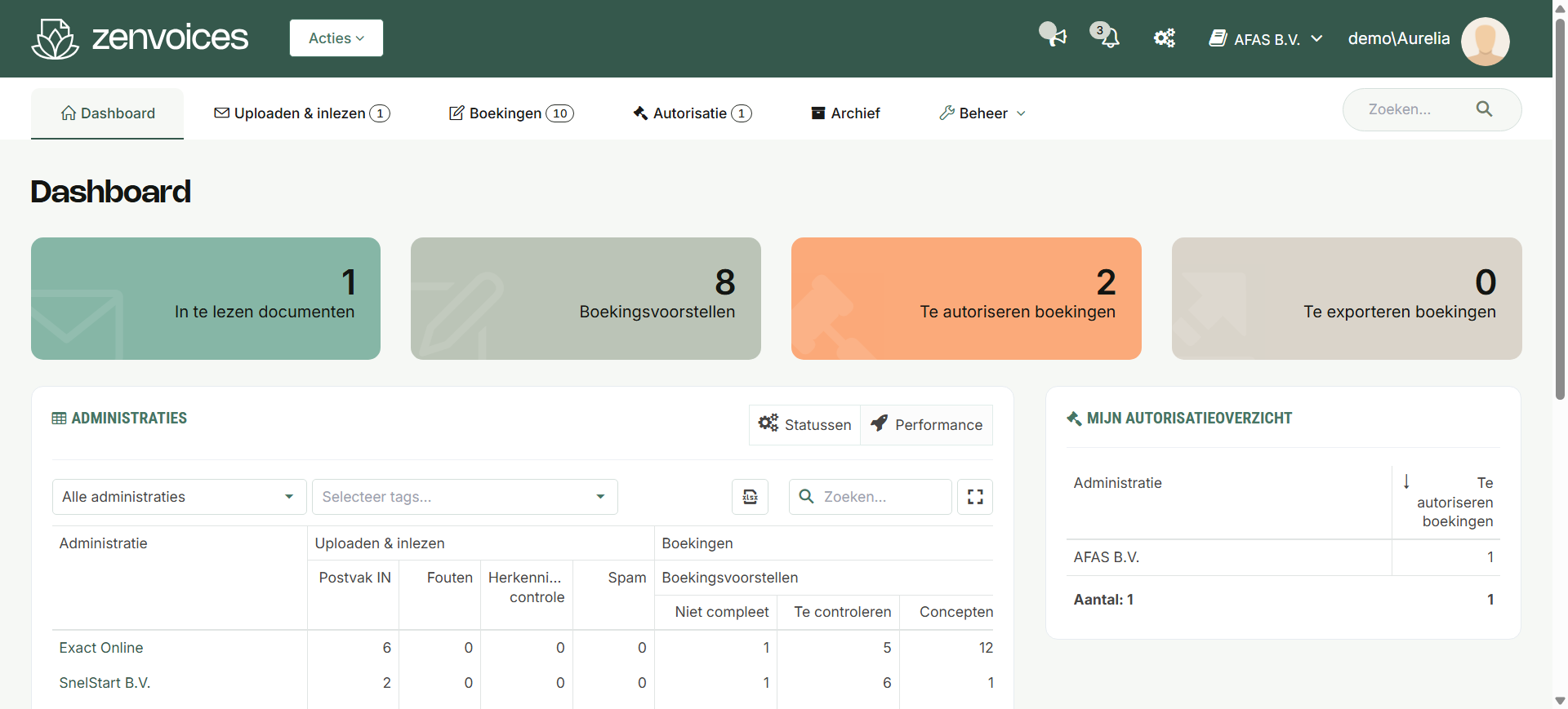 Begin met het openen van **beheer** 