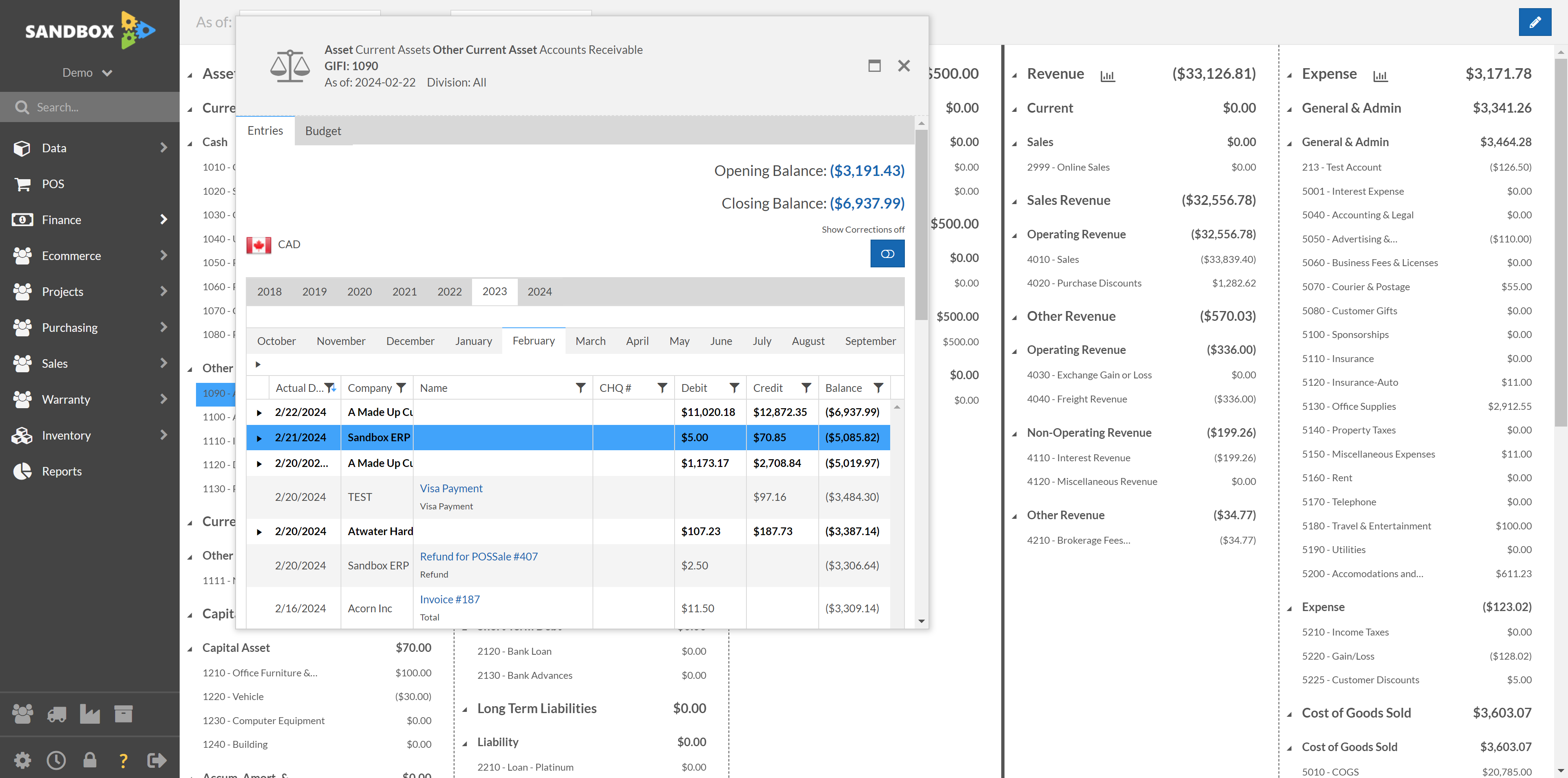 Select a year if not looking in current fiscal year