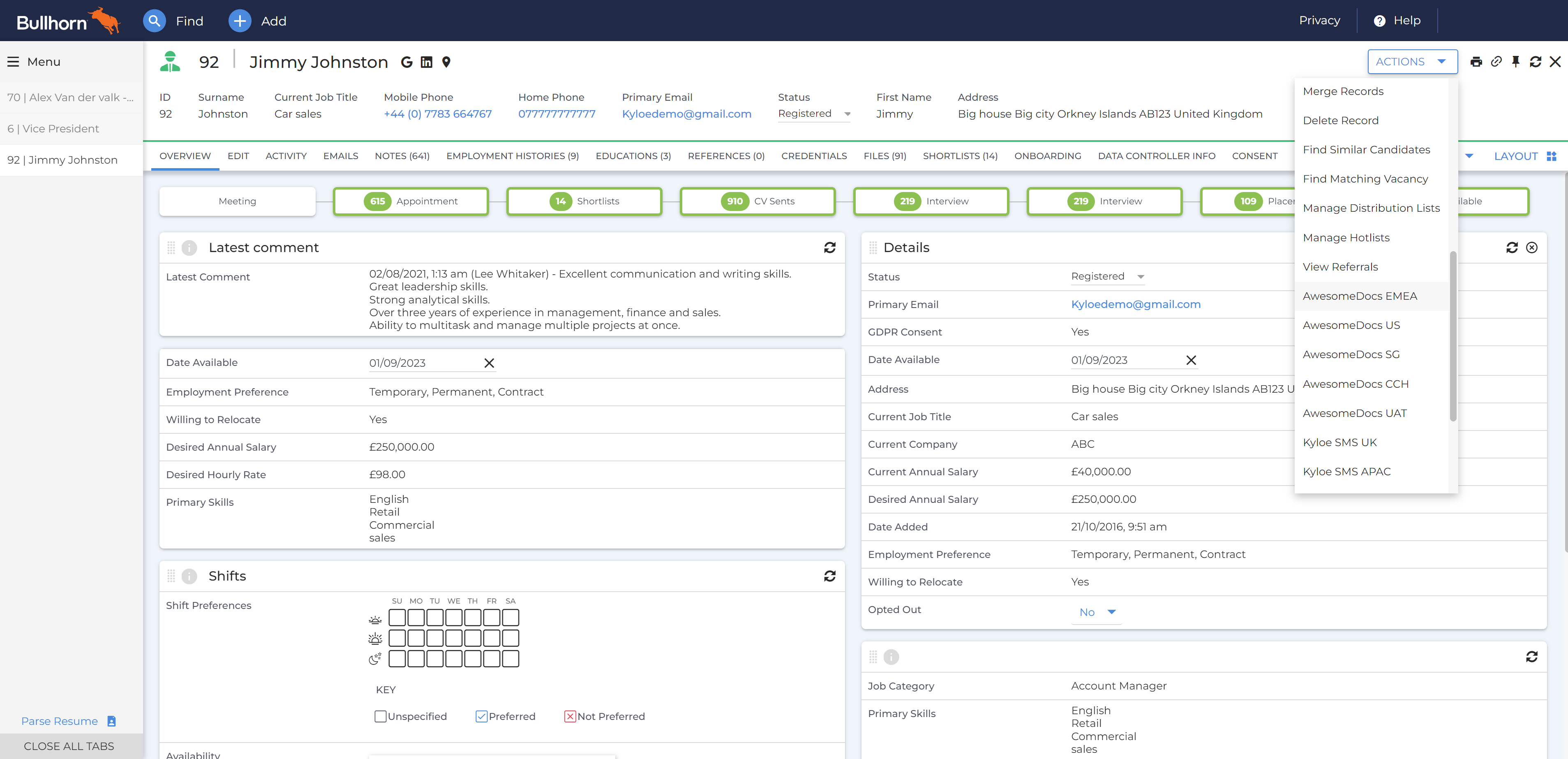  and select "Kyloe AwesomeDocs".
