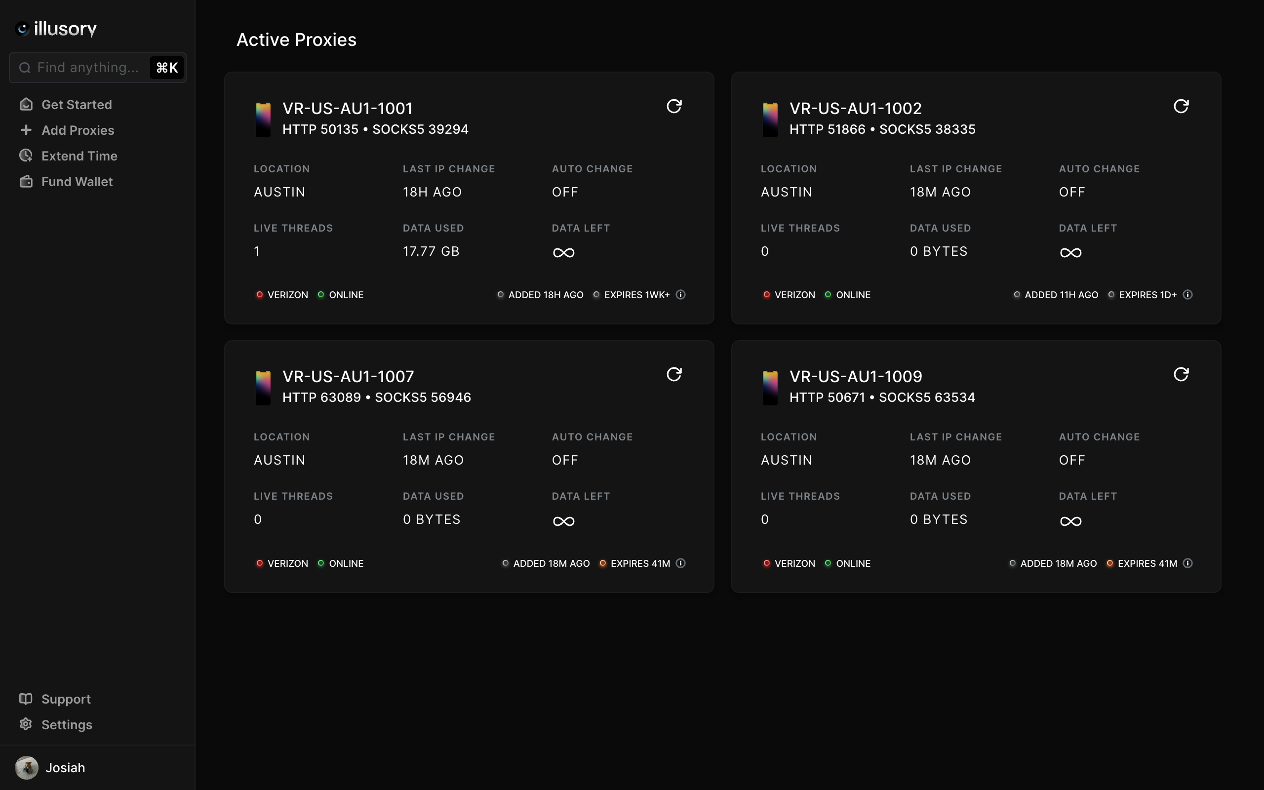 Learn how to enable automatically change IP for your proxy on your dashboard.