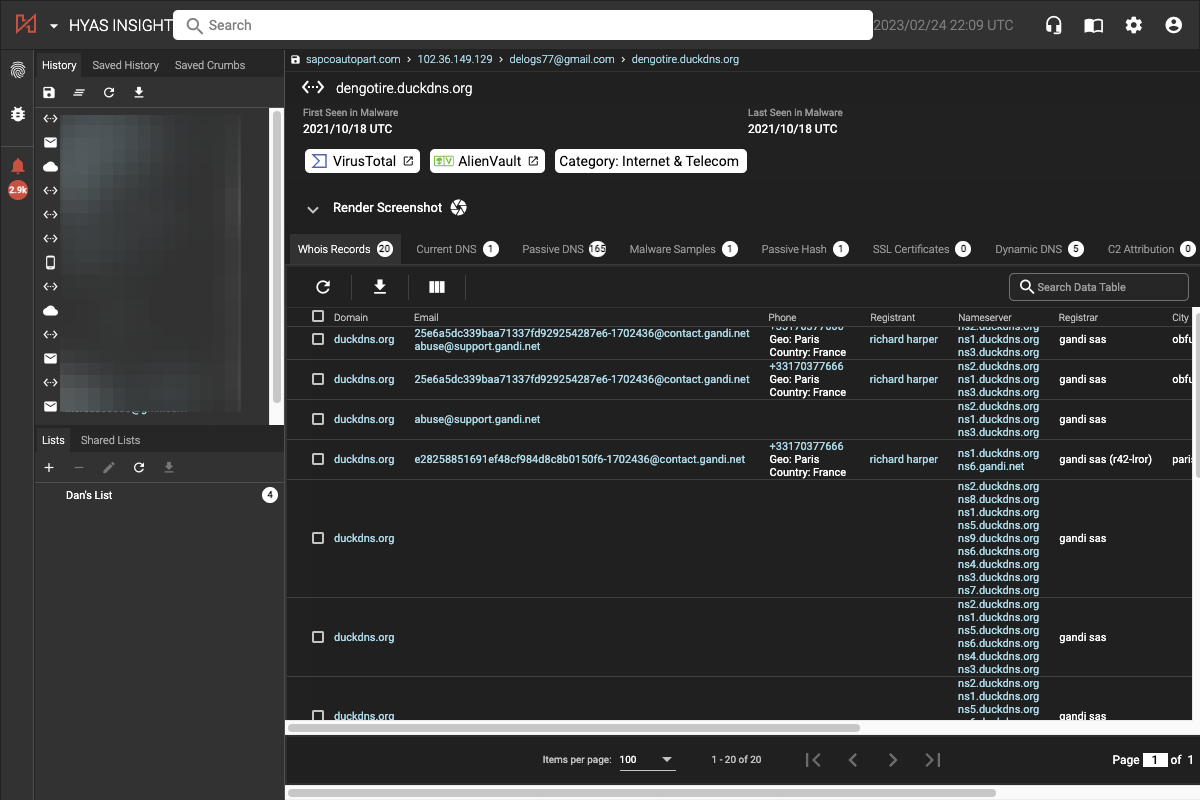You can save your search History by clicking here. 