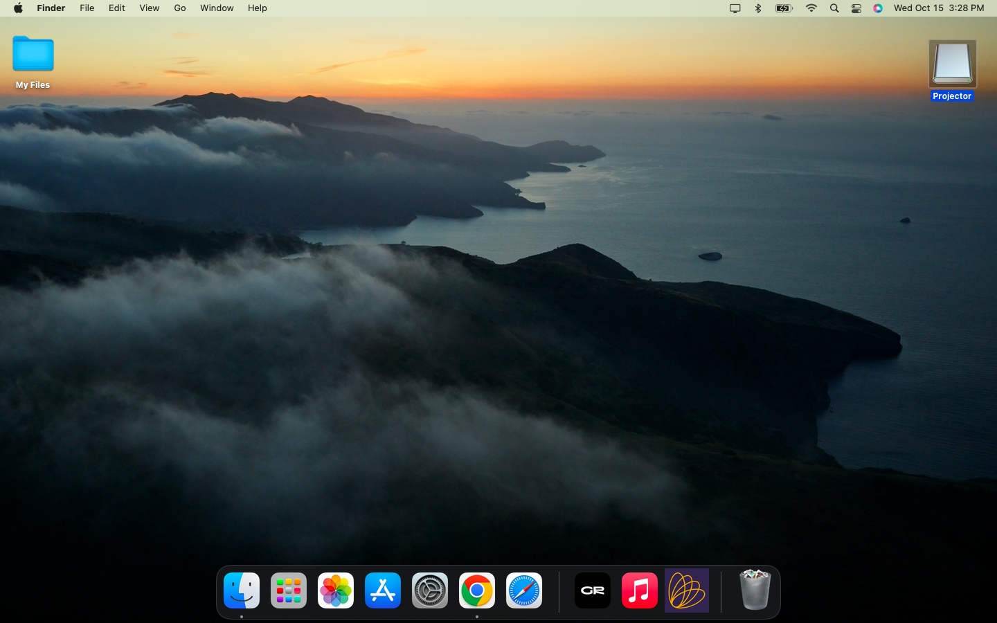 Eject the mounted Projector disk
If you have a Projector disk on your desktop (this will appear if you have opened a downloaded Install_Projector.dmg disc image), eject it.
