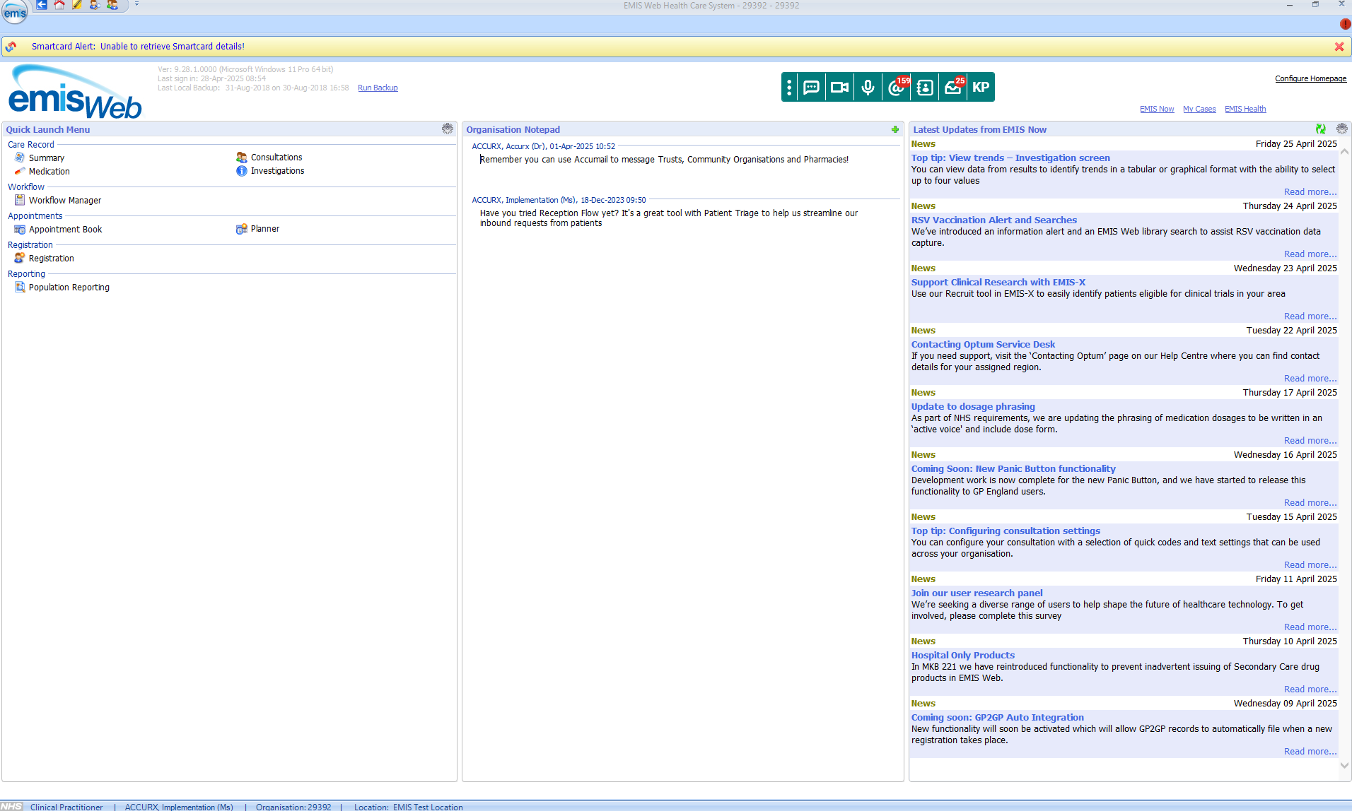 When you're logged into your EMR, click on the microphone icon on your Accurx toolbar