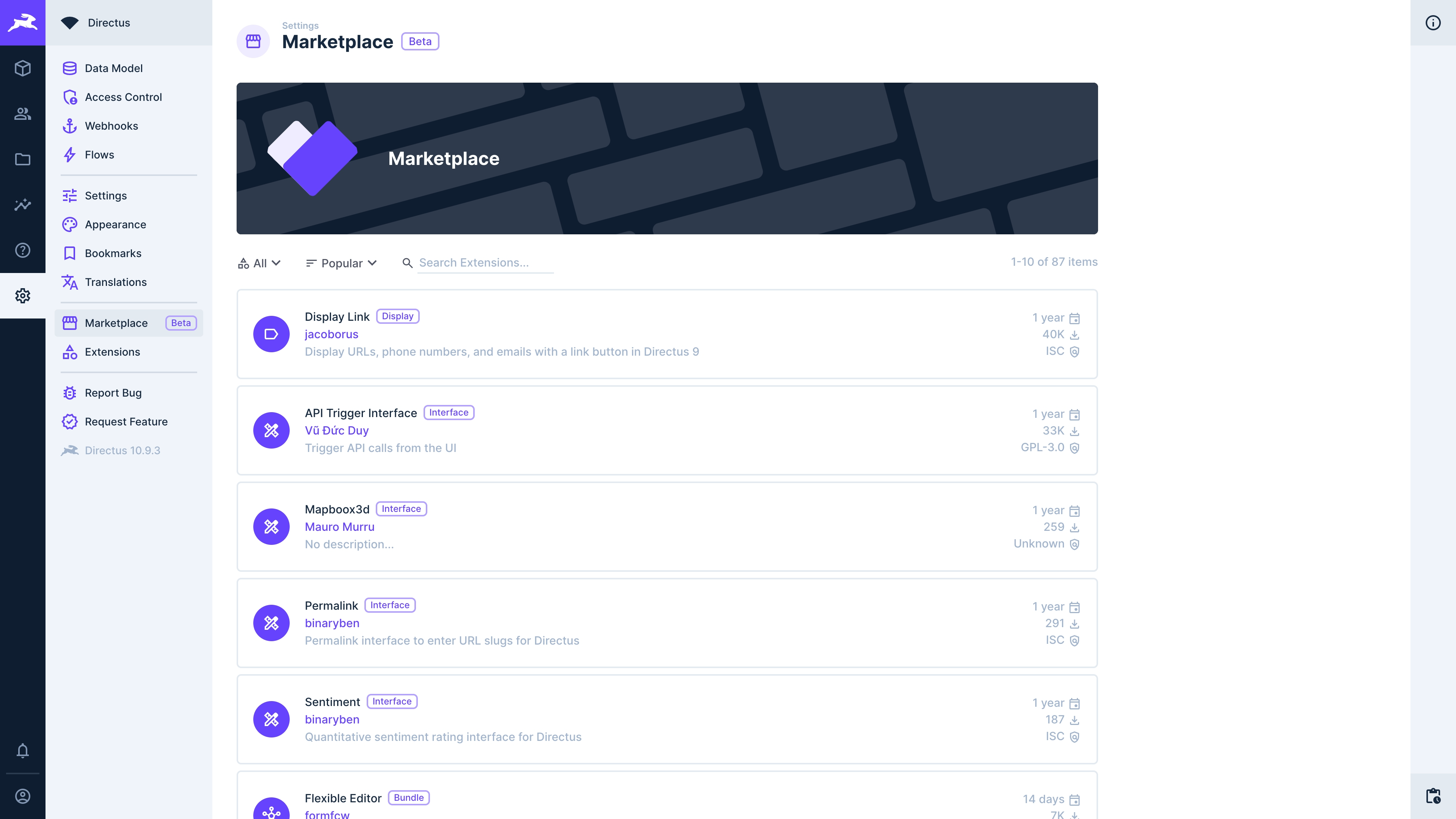 Browse and install helpful Directus extensions to power up your workflow.