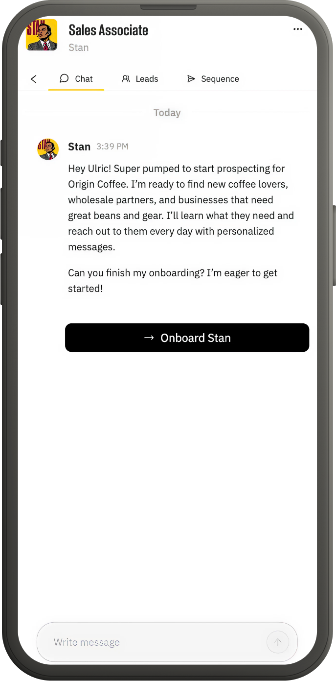Stan helps your business find more customers. Let’s see how he does it.