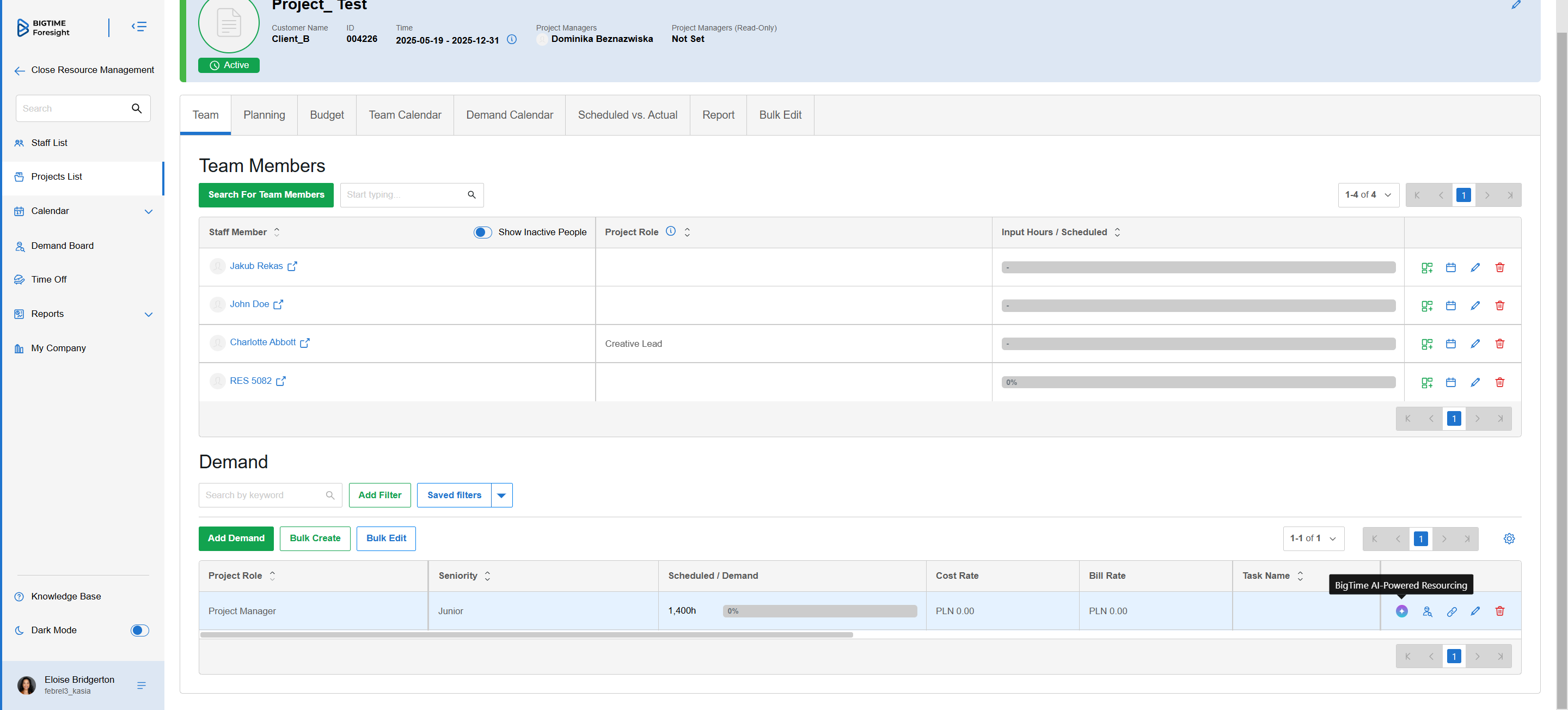 We enhanced the terminology related to the demand and required skills. Click the info icon to check the update.