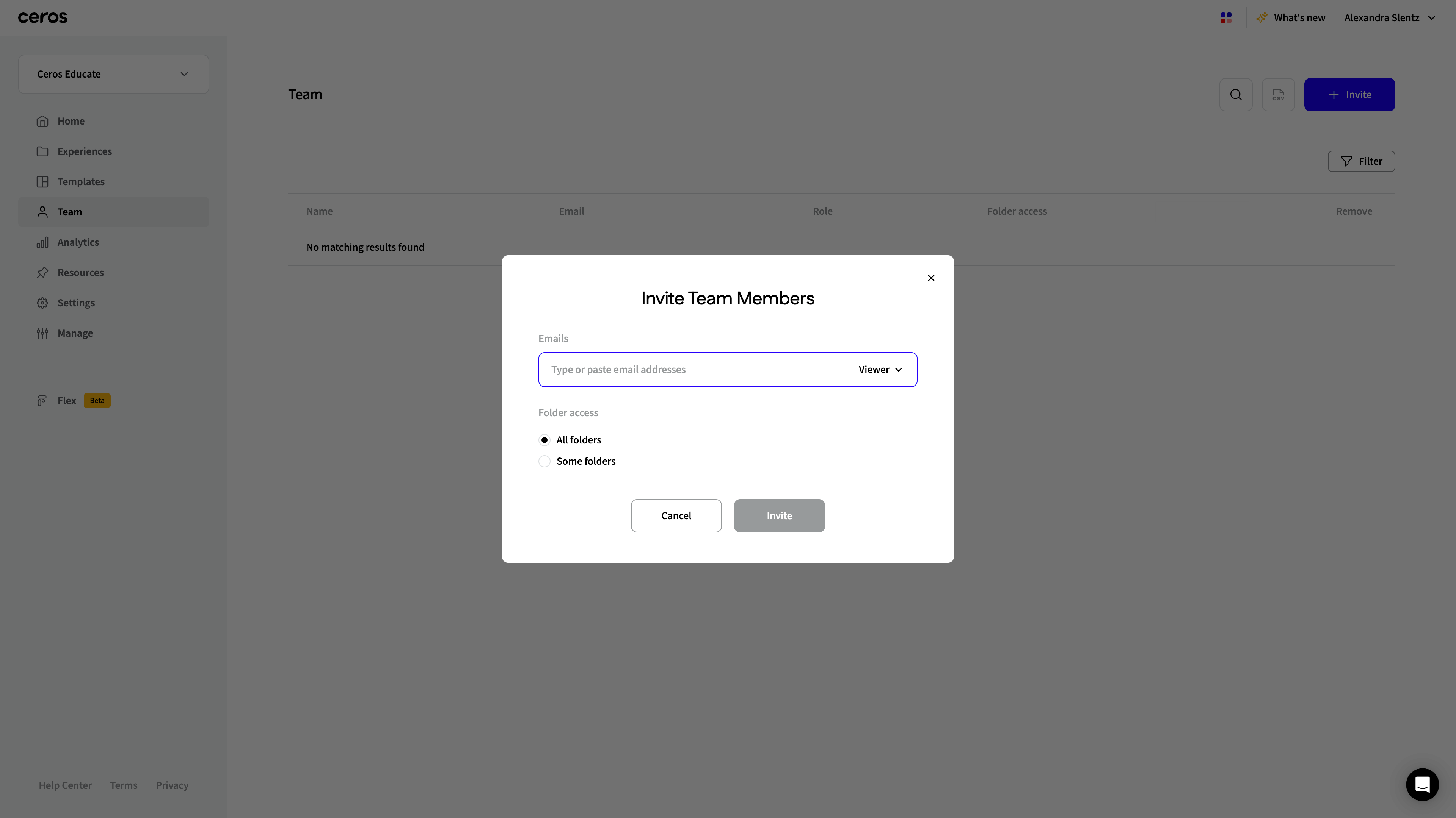 Type the email of the person you want to invite.