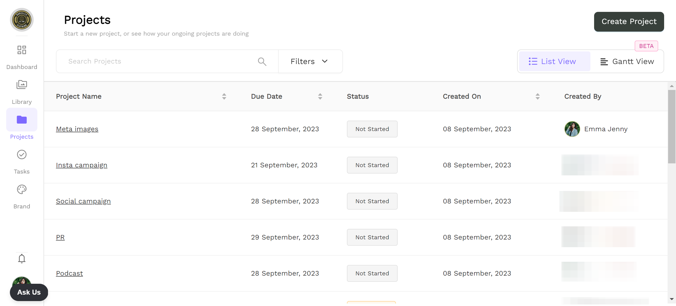 Let's begin your project tour.