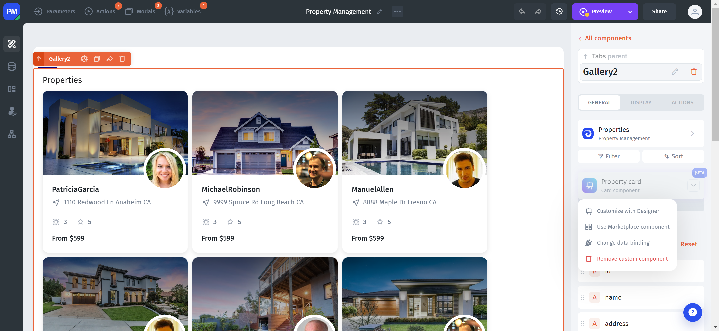 Click on the Use Marketplace component 