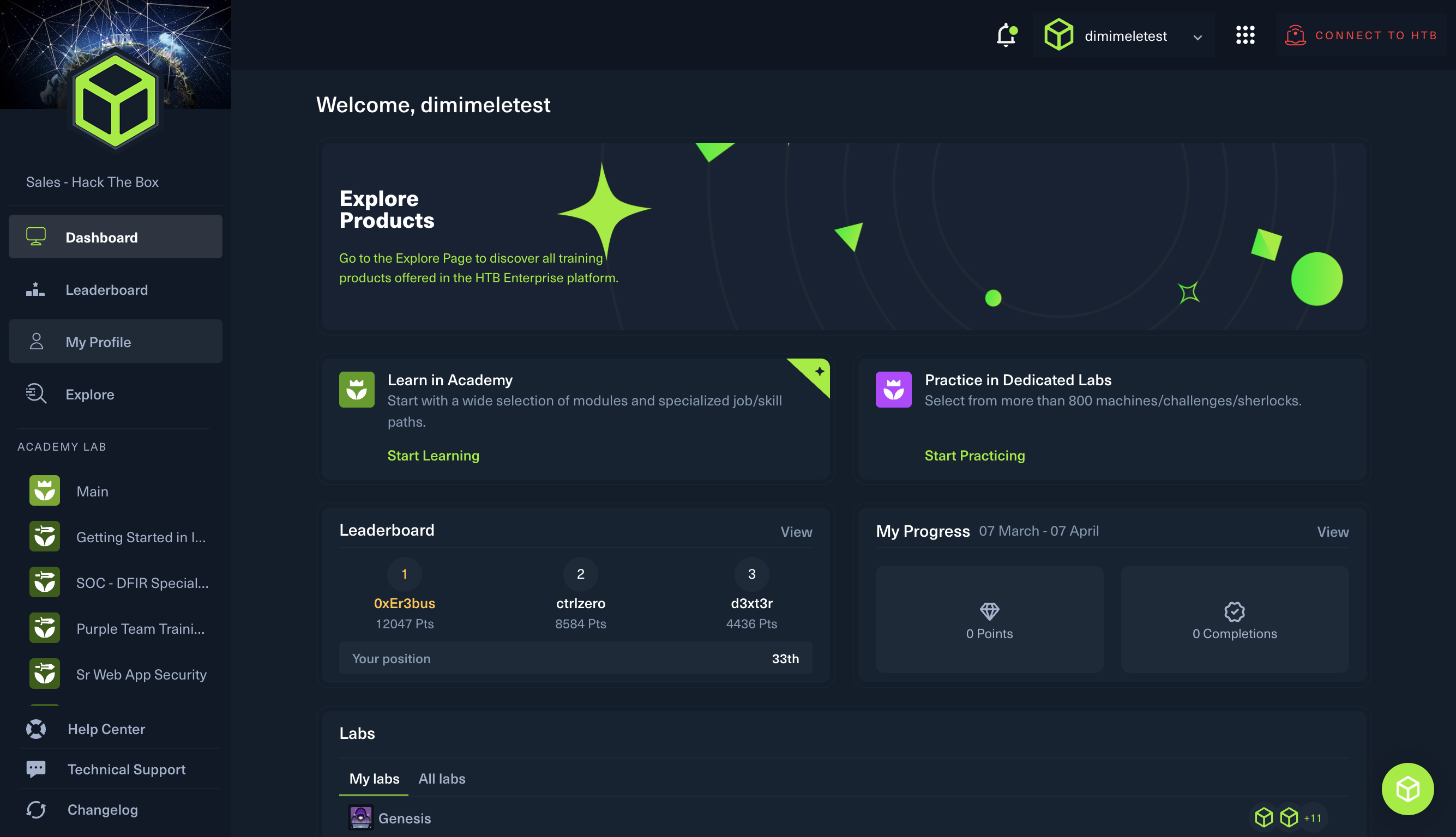 Access your Profile