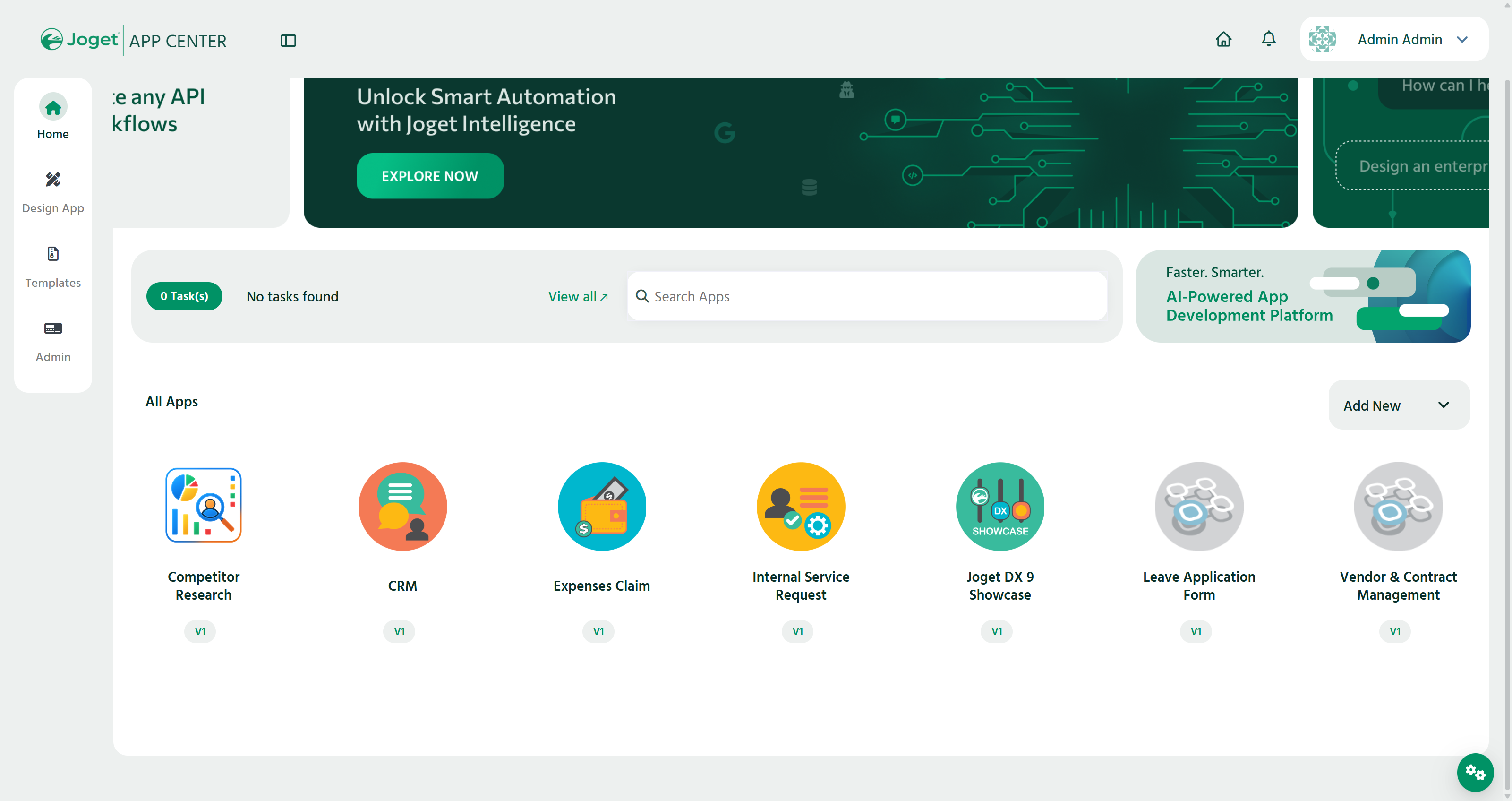 Start by launching the app designer to begin building your custom solution.