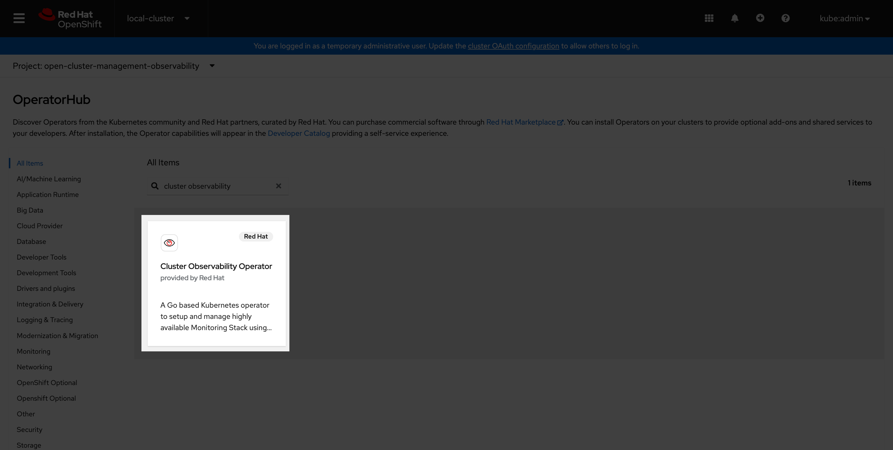 With the generally available Cluster Observability Operator, customers can take advantage of a single and personalized view for all monitoring alerts across all sites. 