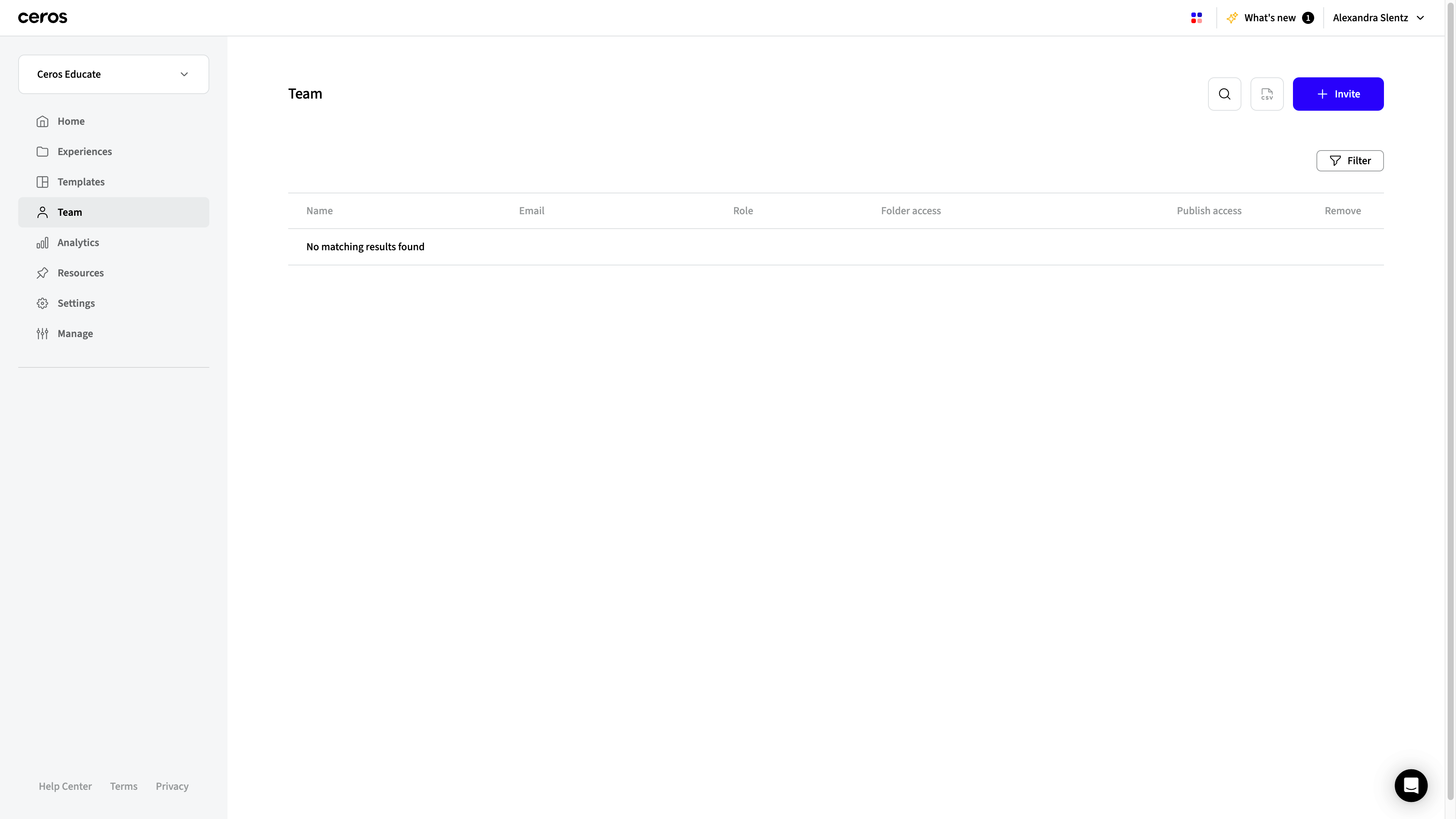 Click the "Invite" button to invite people and assign them different roles.