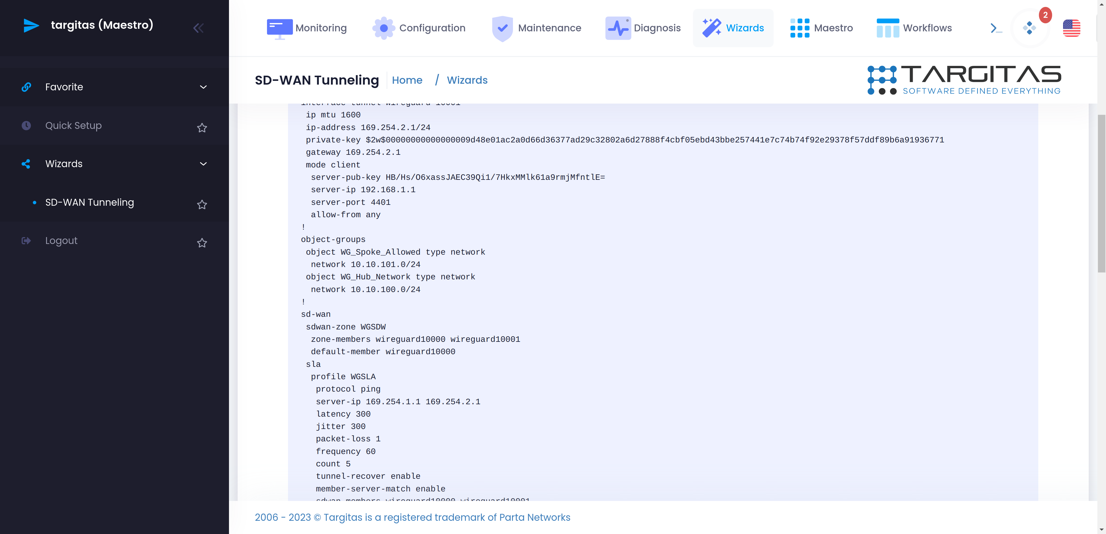 Wizard konfigürasyonu sırasında kullanılan parametreler network yönetimini kolaylaştırmak için objeler oluşturdu ve bu objeleri daha anlaşılır Firewall kuralları oluşturma adımında kullandı.