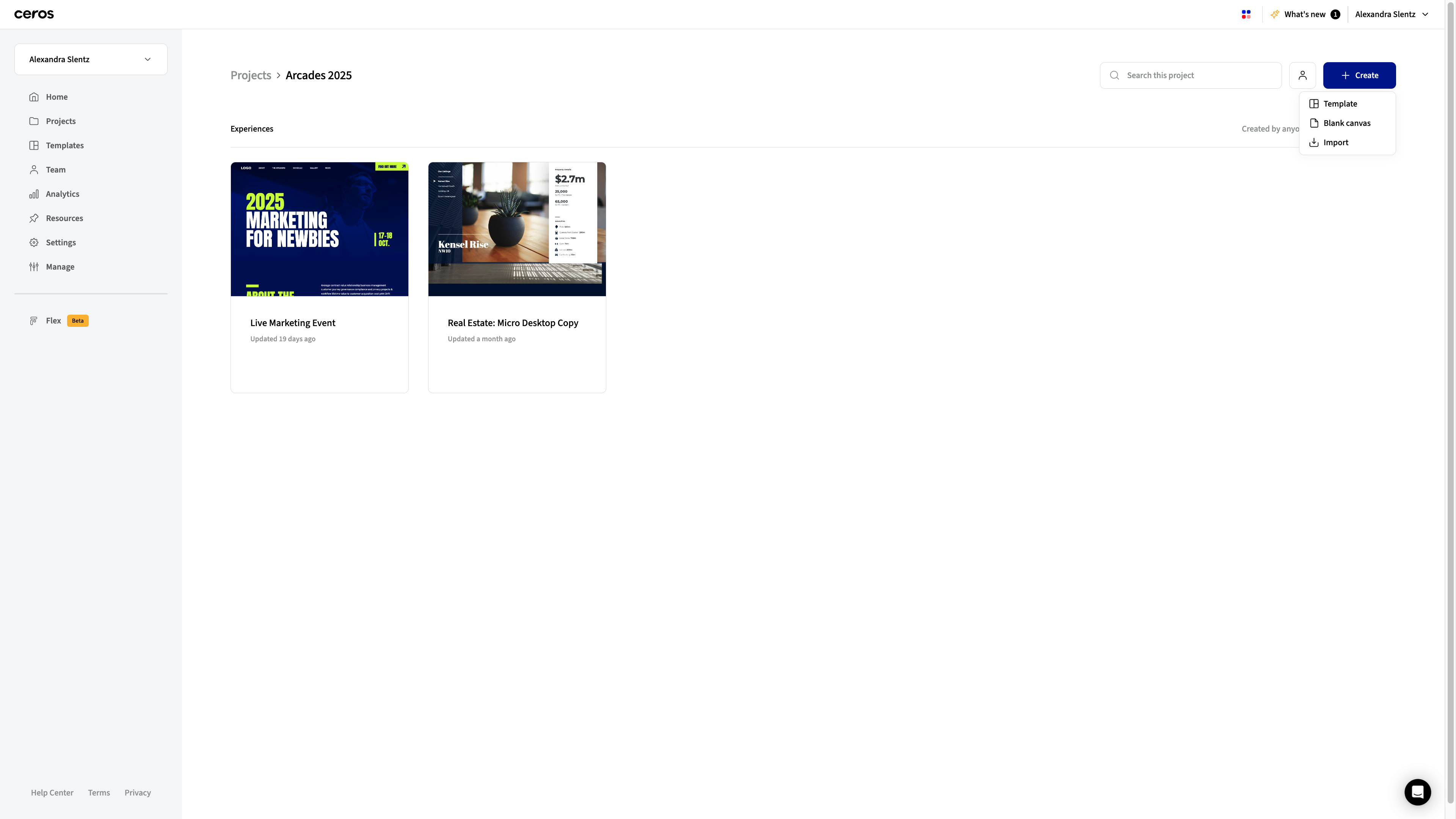 Select the "Import" option.