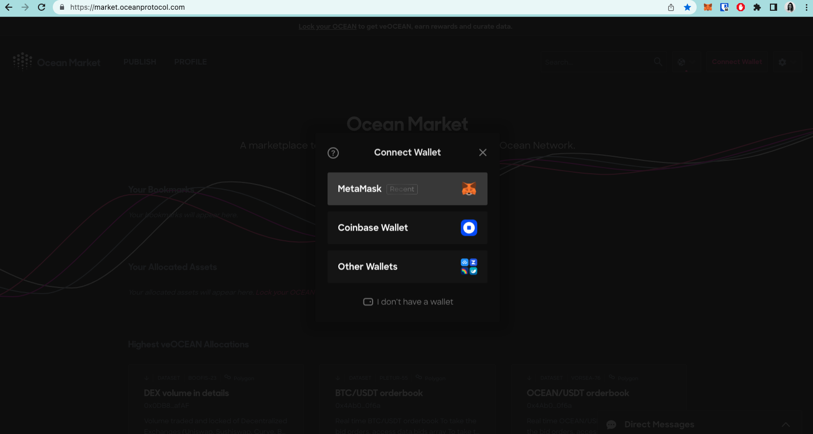 Use your preferred wallet service. In this case, we will be utilizing MetaMask.