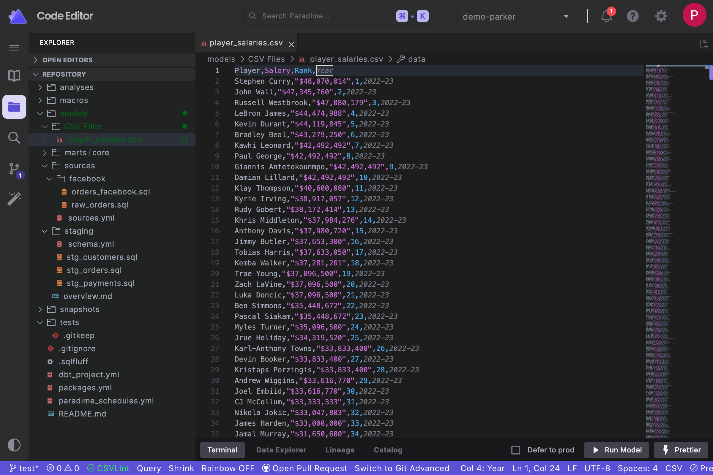 Rainbow .csv automatically color coordinates  color coordinates your .csv by column