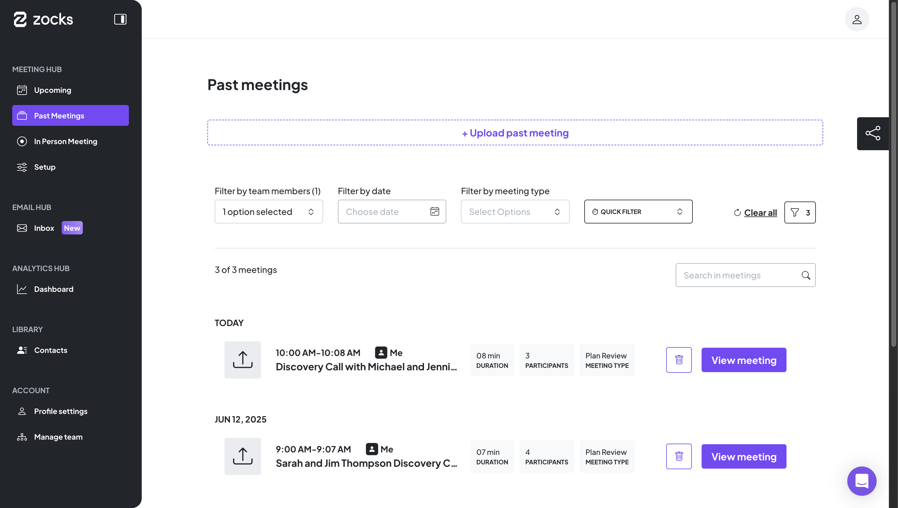 **Step one**: Connect eMoney to your Zocks account.