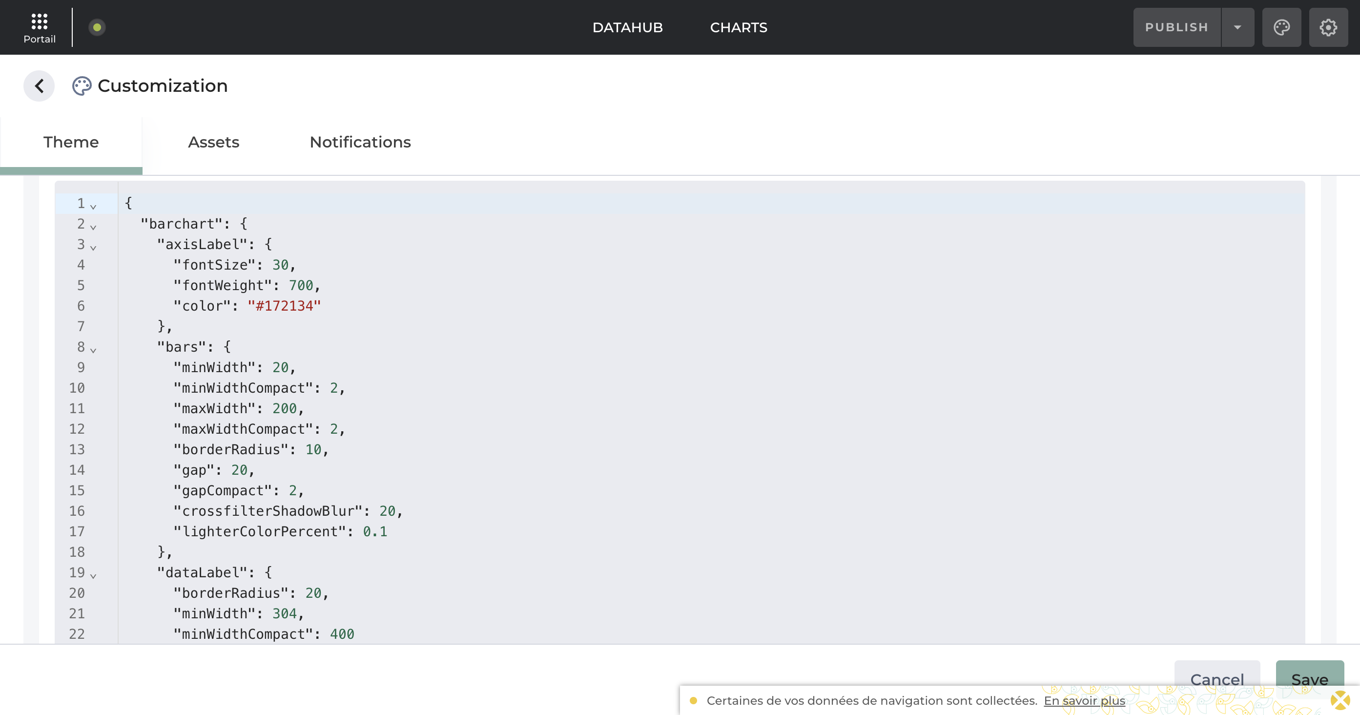 Change the font size of your axis labels.