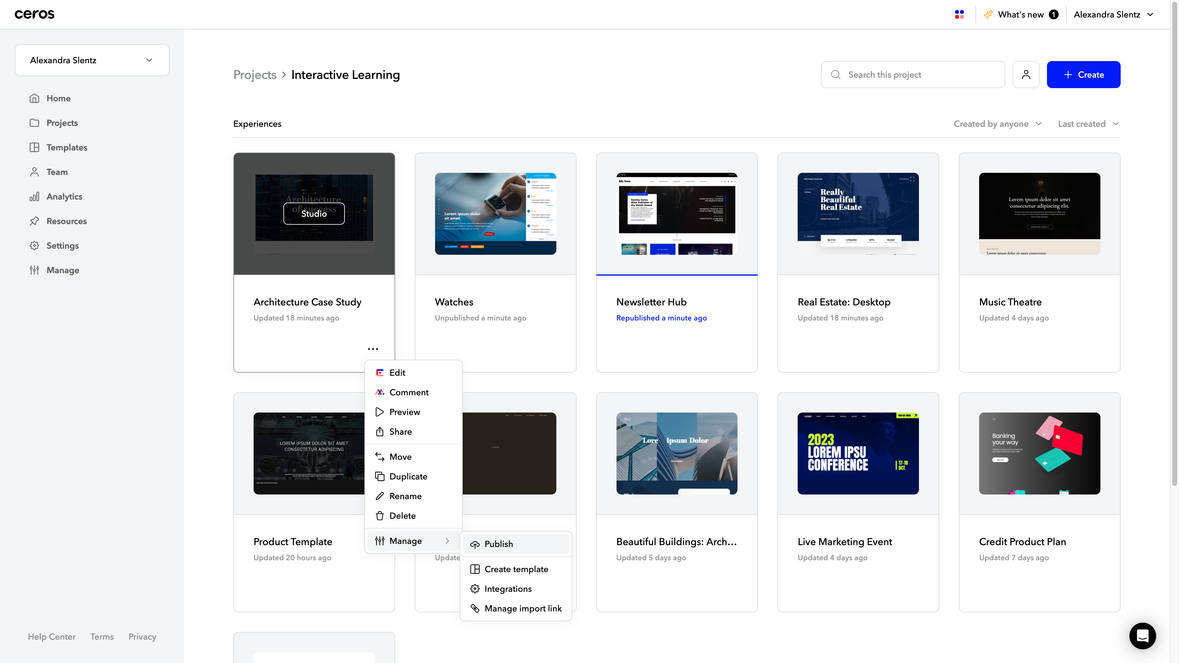 Select "Publish."