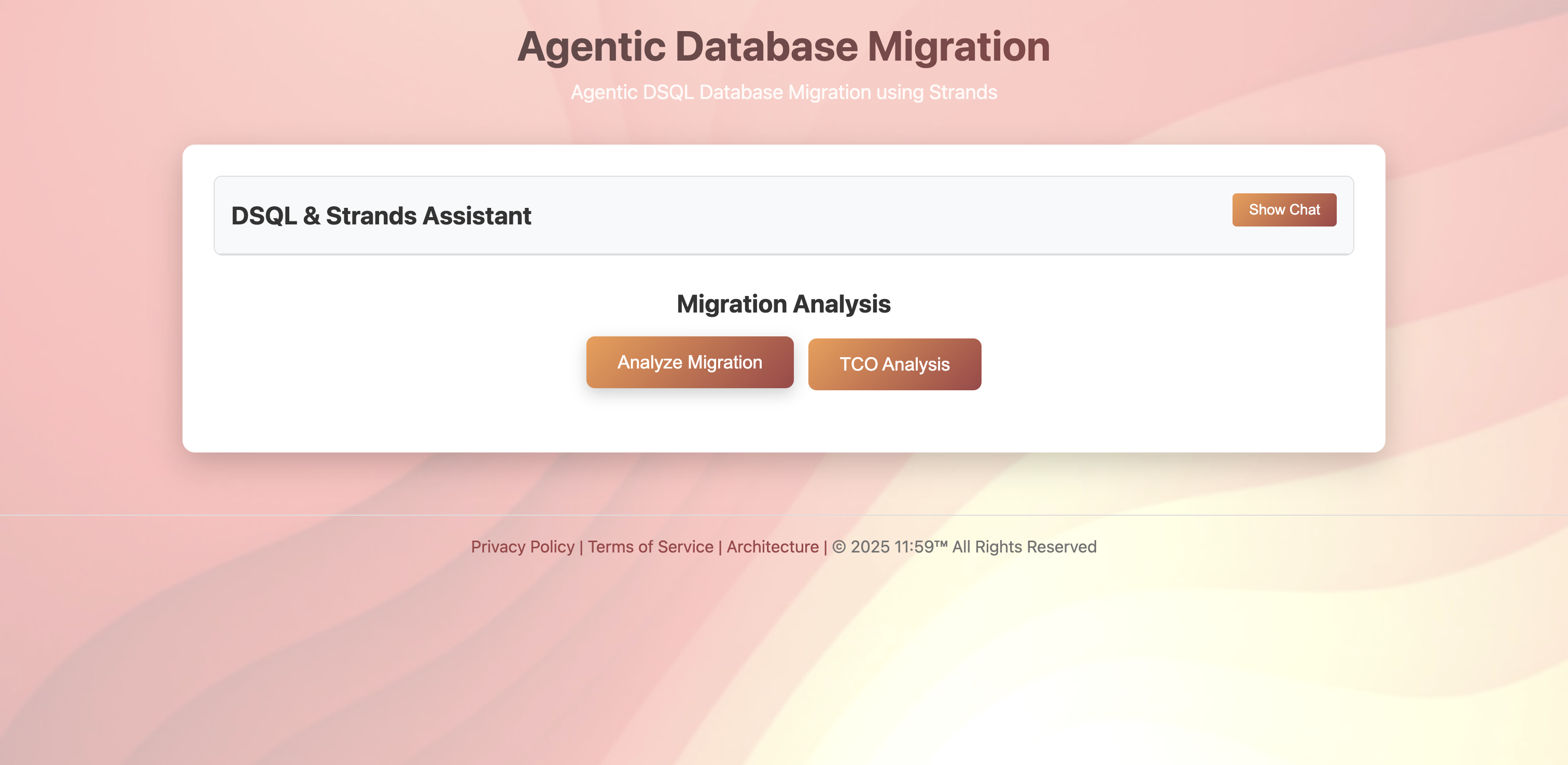 Meet ADAM. 11:59's Agentic Database Analysis and Migration solution.