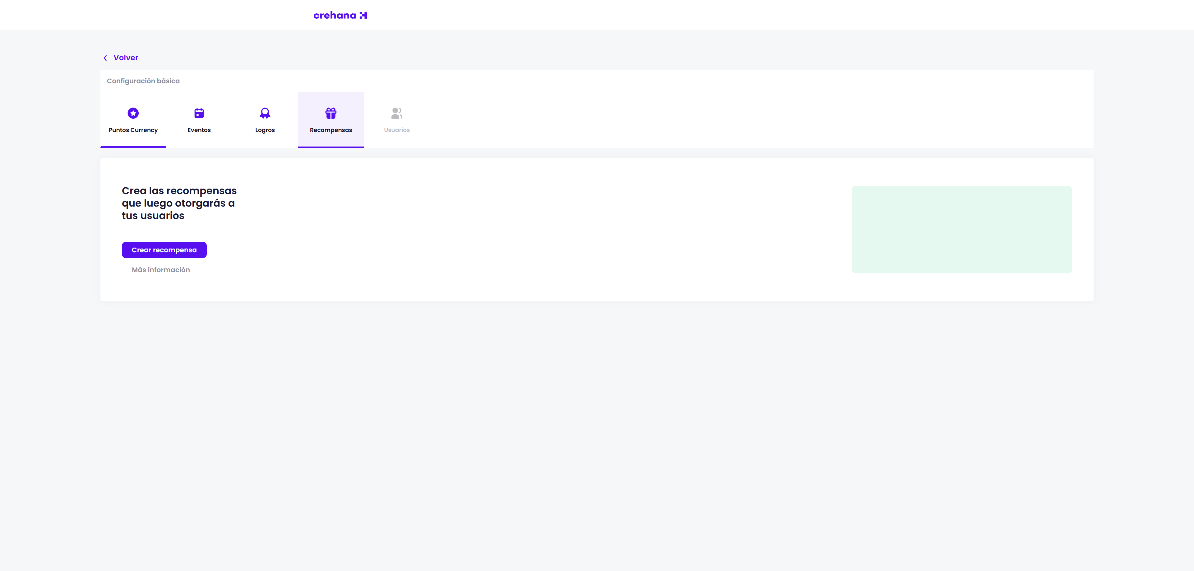Seleciona **Puntos Currency** para configurar el sistema de puntos o moneda.