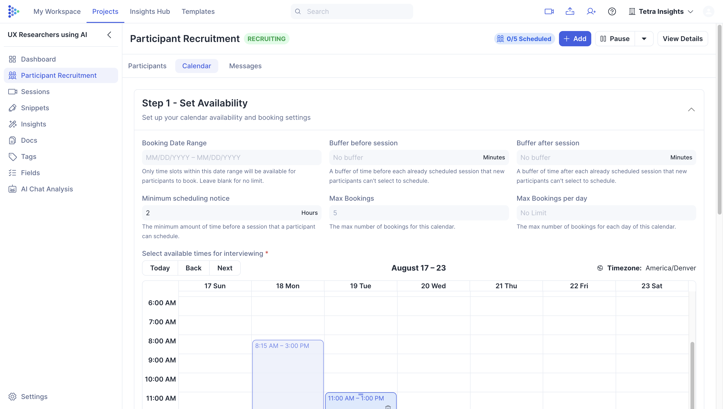 Your calendar is ready—begin inviting participants to seamlessly schedule their sessions.