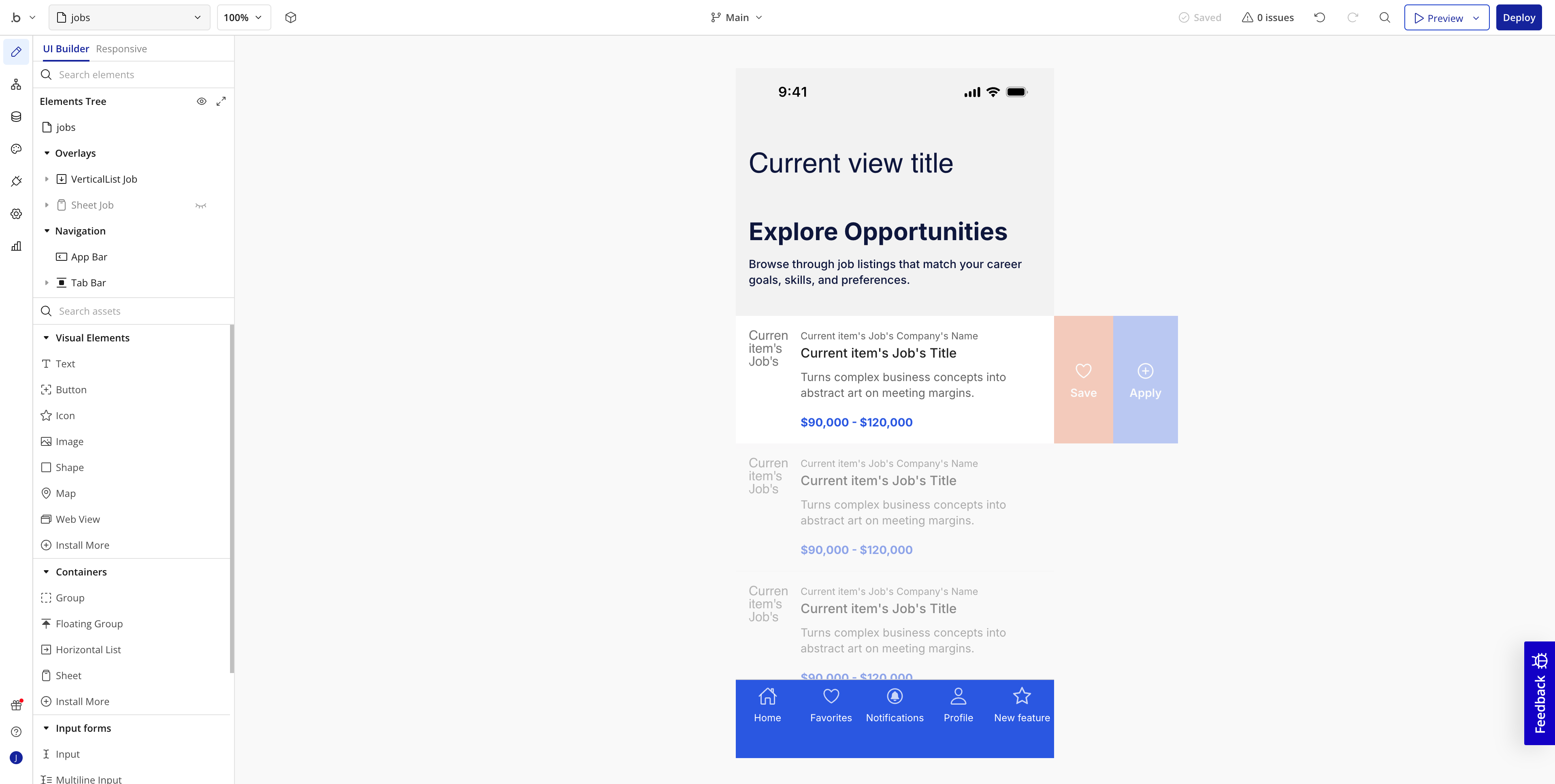 Views are the building blocks of native mobile apps in Bubble. They define what users see and interact with on their screens.