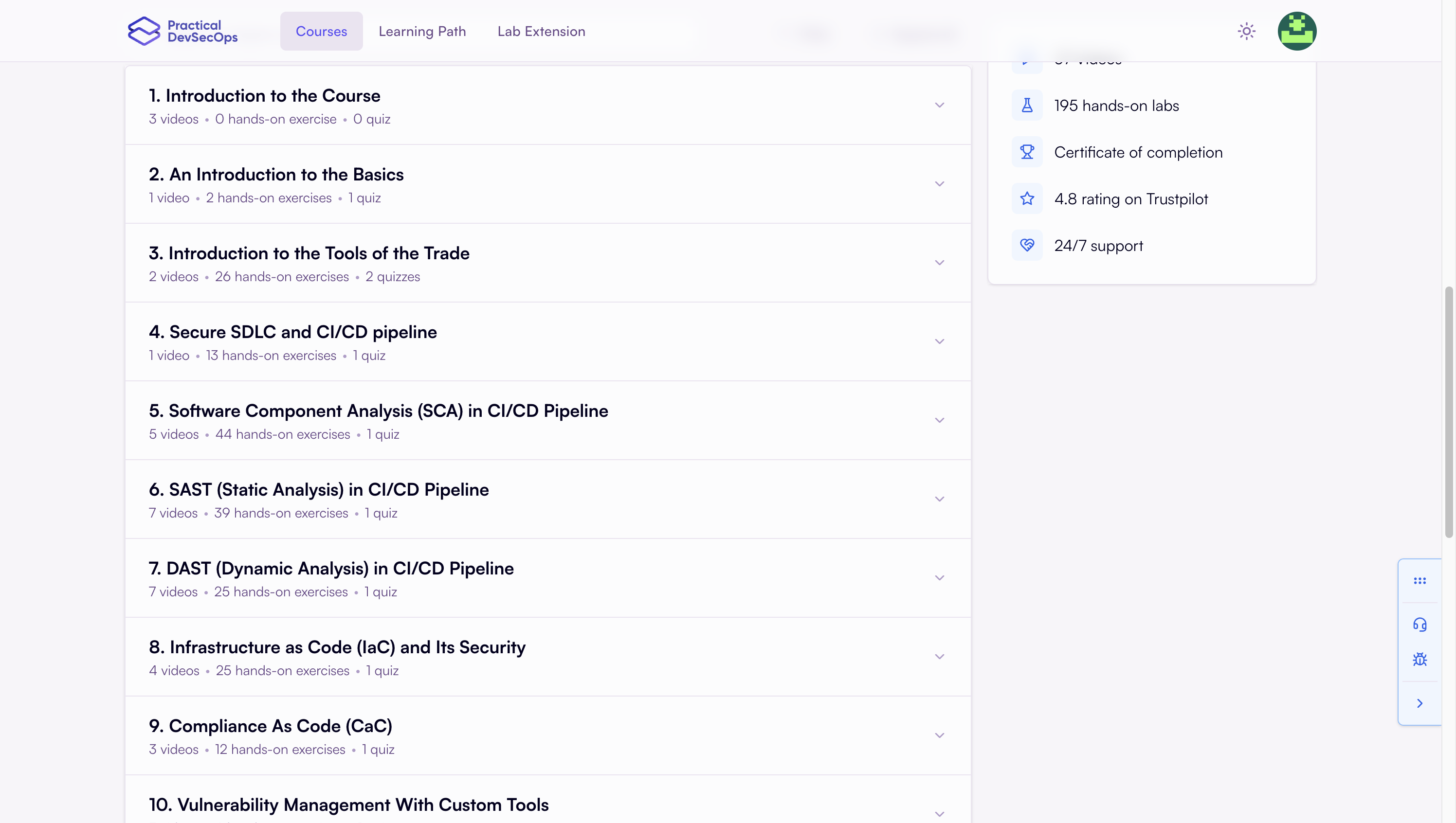 Pick Your Course Chapter and Let's Begin!