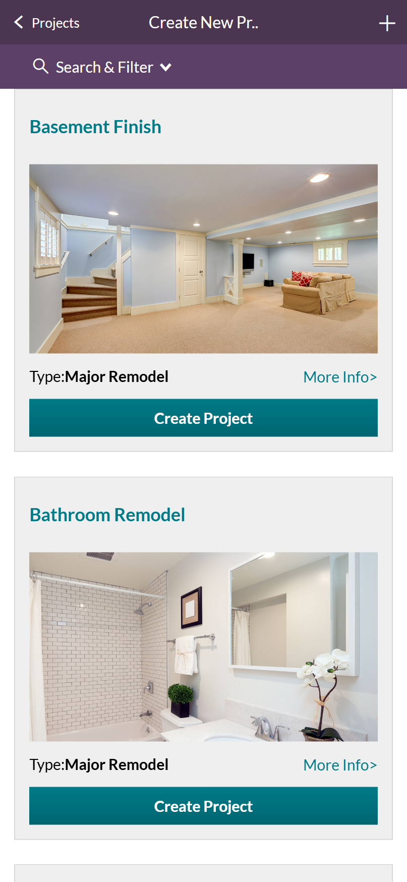 Over 50 Remodel Templates